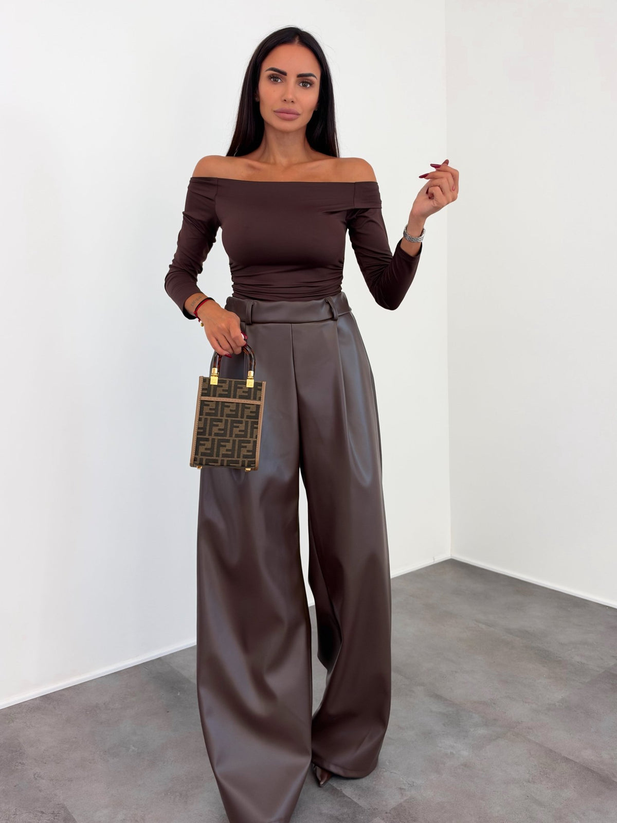 Pantalone Fluid - Marrone - SAINTH