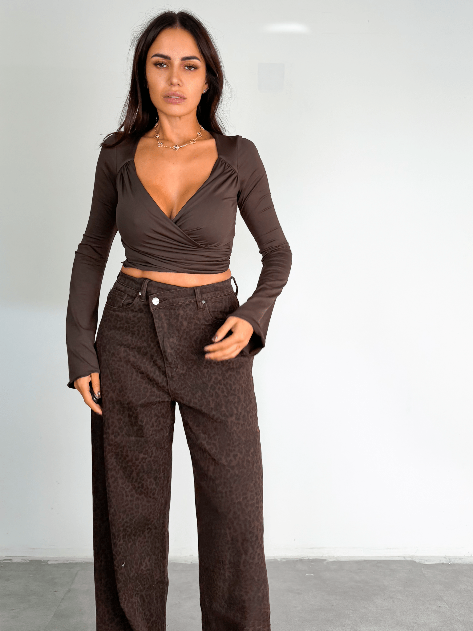 Jeans Graffio - Leopardato Scuro - SAINTH