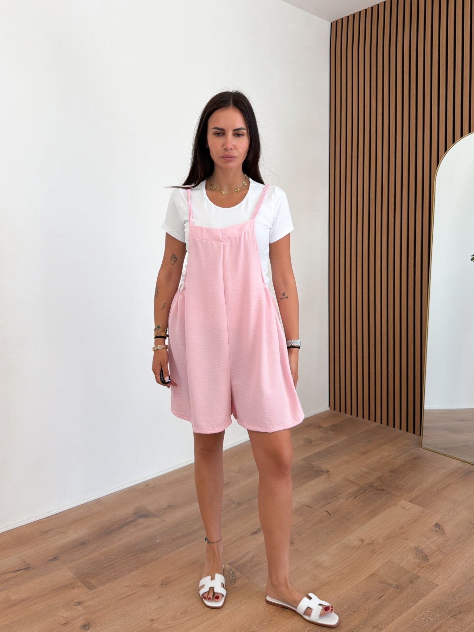 Salopette + T-Shirt Nancy - Rosa - SAINTH