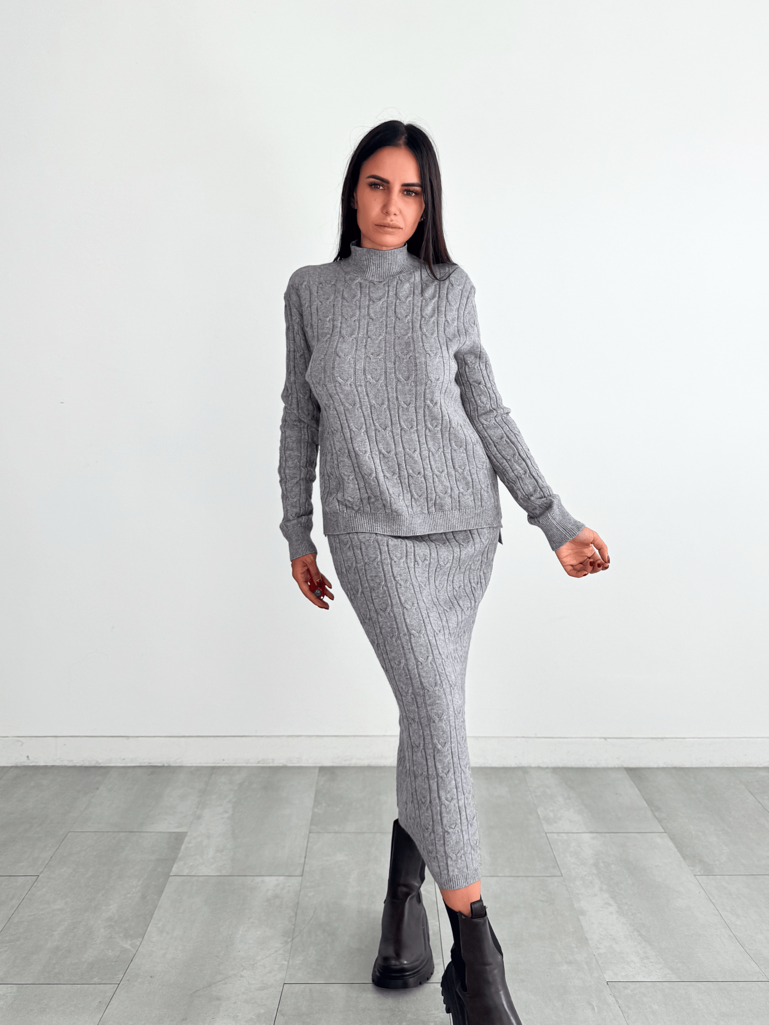 Coordinato Braided - Grigio - SAINTH