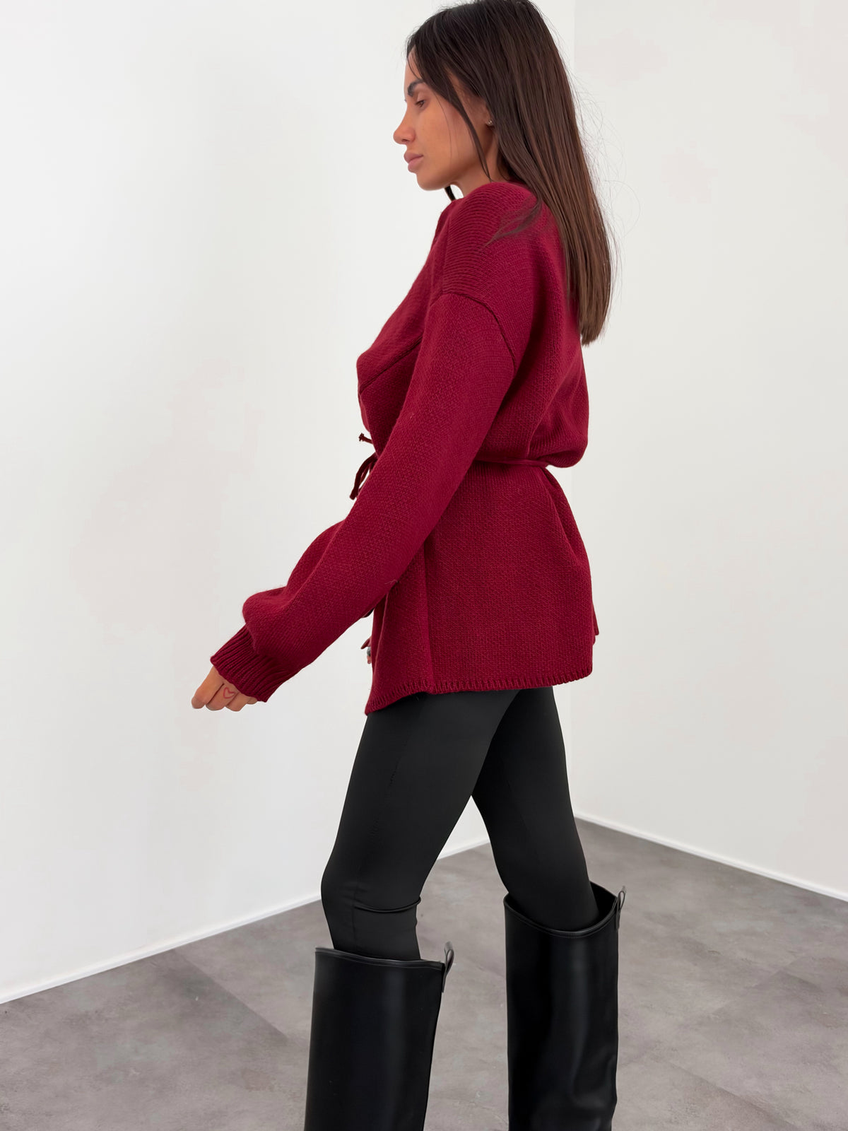Cardigan Lovely - Bordeaux