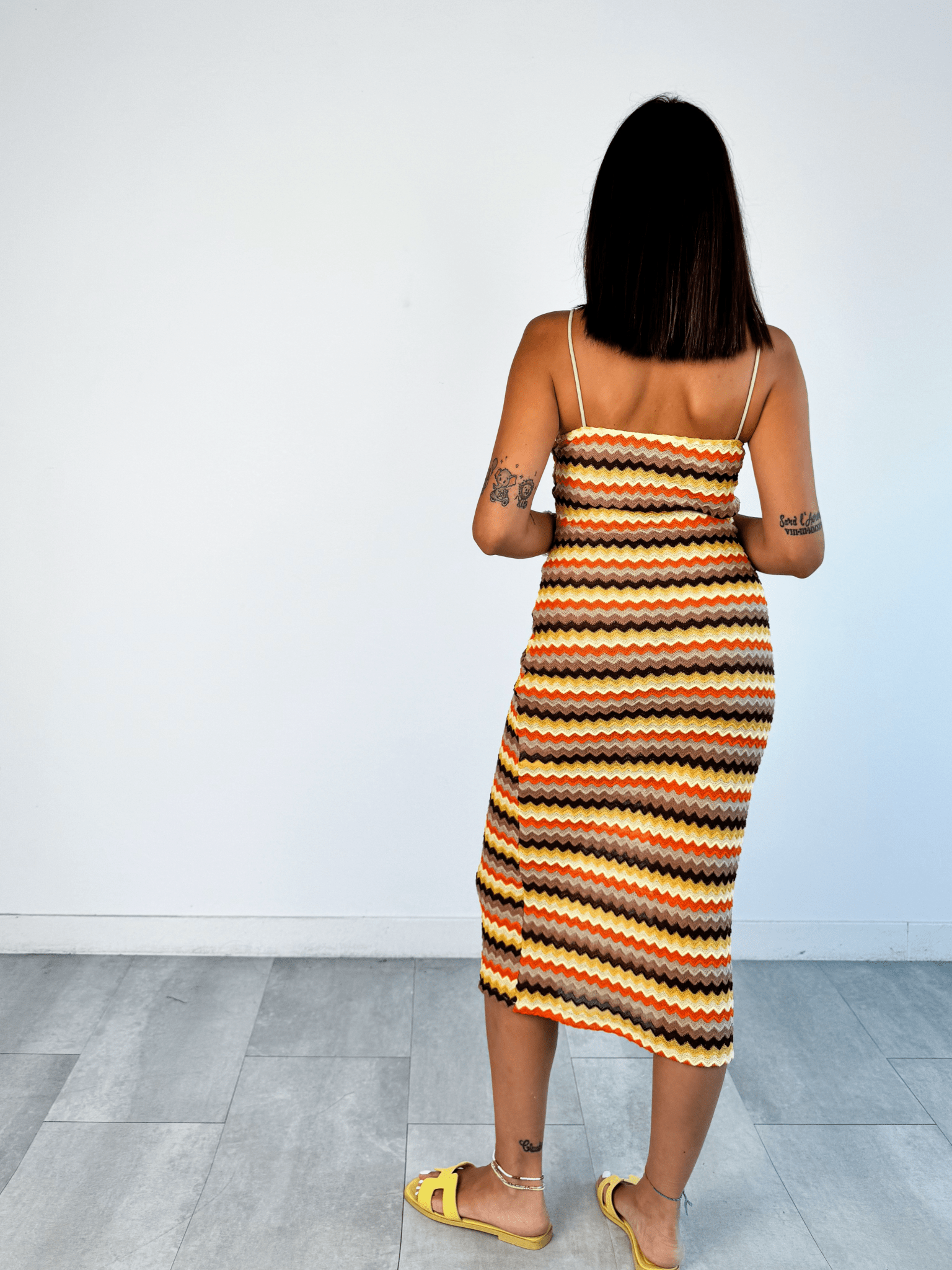 Abito Bali - Marrone Arancio Giallo - SAINTH