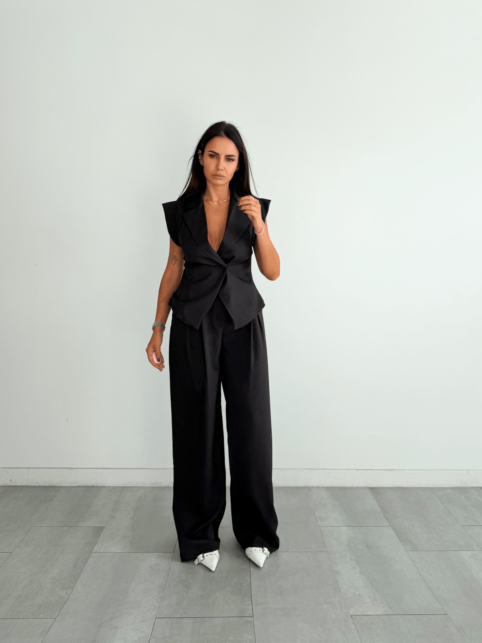 Completo Gilet - Nero - SAINTH