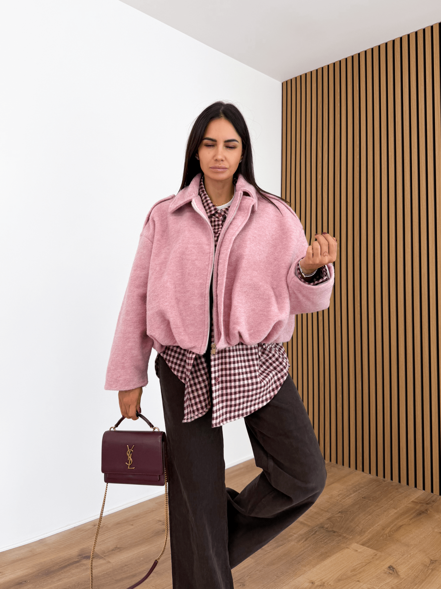 Pantalone Costine Palazzo - Marrone - SAINTH