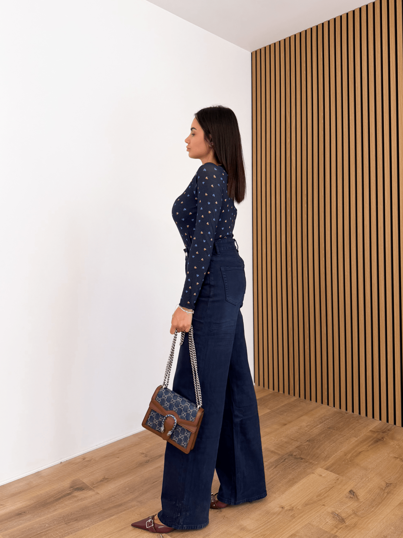 Dolcevita Misto Cashmere Cuoricini - Blu - SAINTH