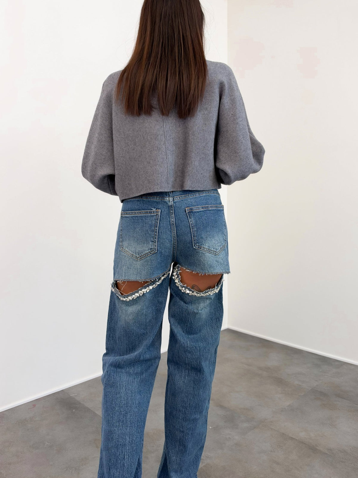Cardigan Fibbia - Grigio - SAINTH