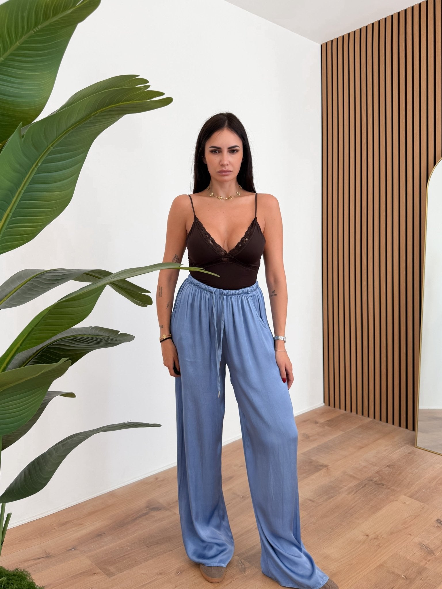 Body Riga Pizzo - Marrone - SAINTH