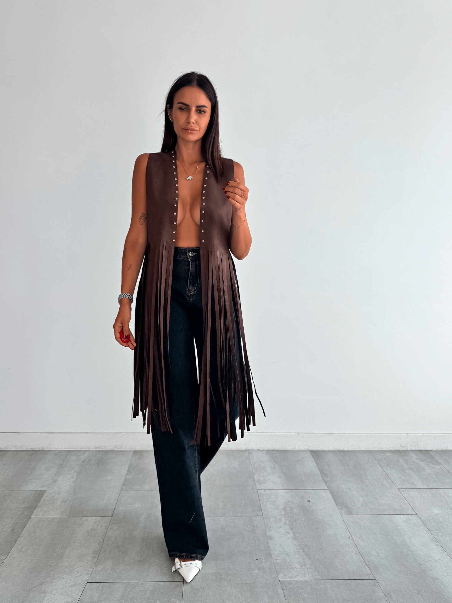 Gilet Spin - Marrone - SAINTH