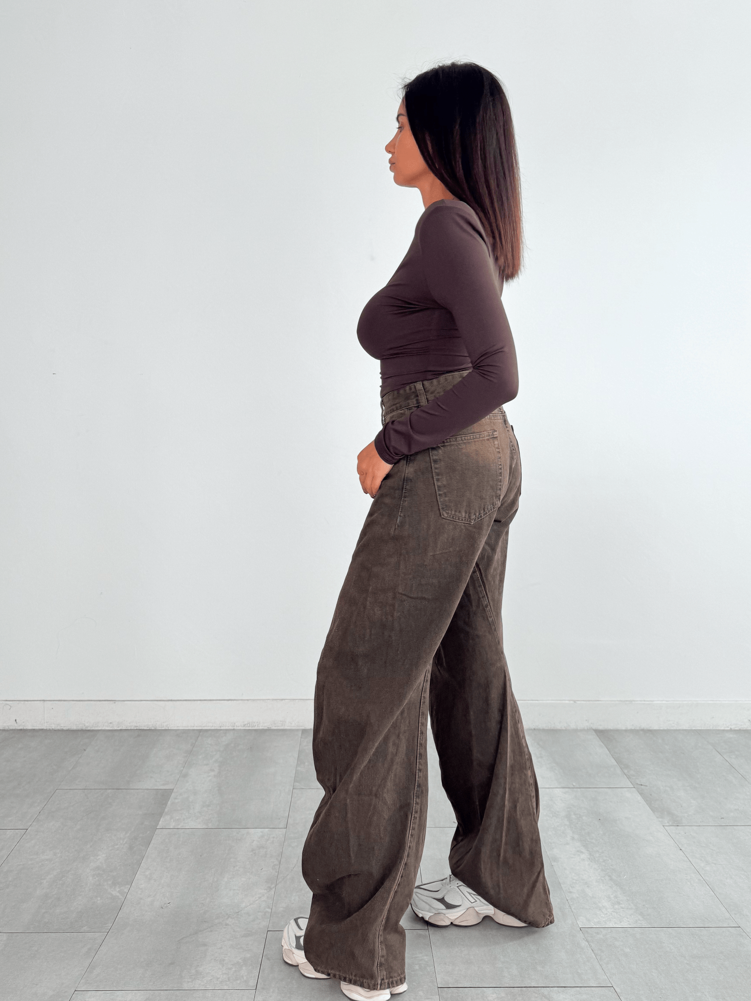 Jeans Polvere - Marrone - SAINTH