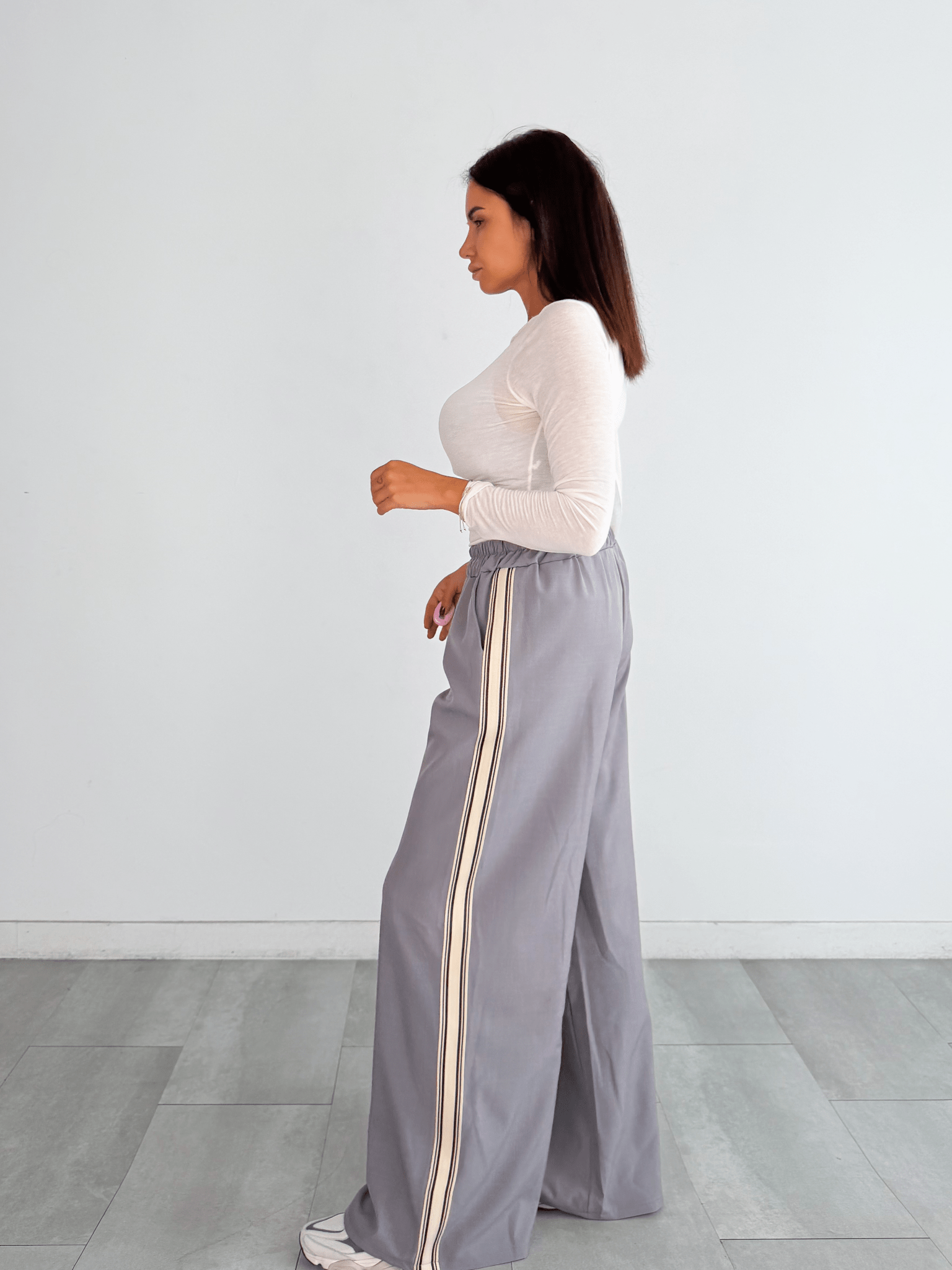 Pantalone Stripe - Grigio - SAINTH