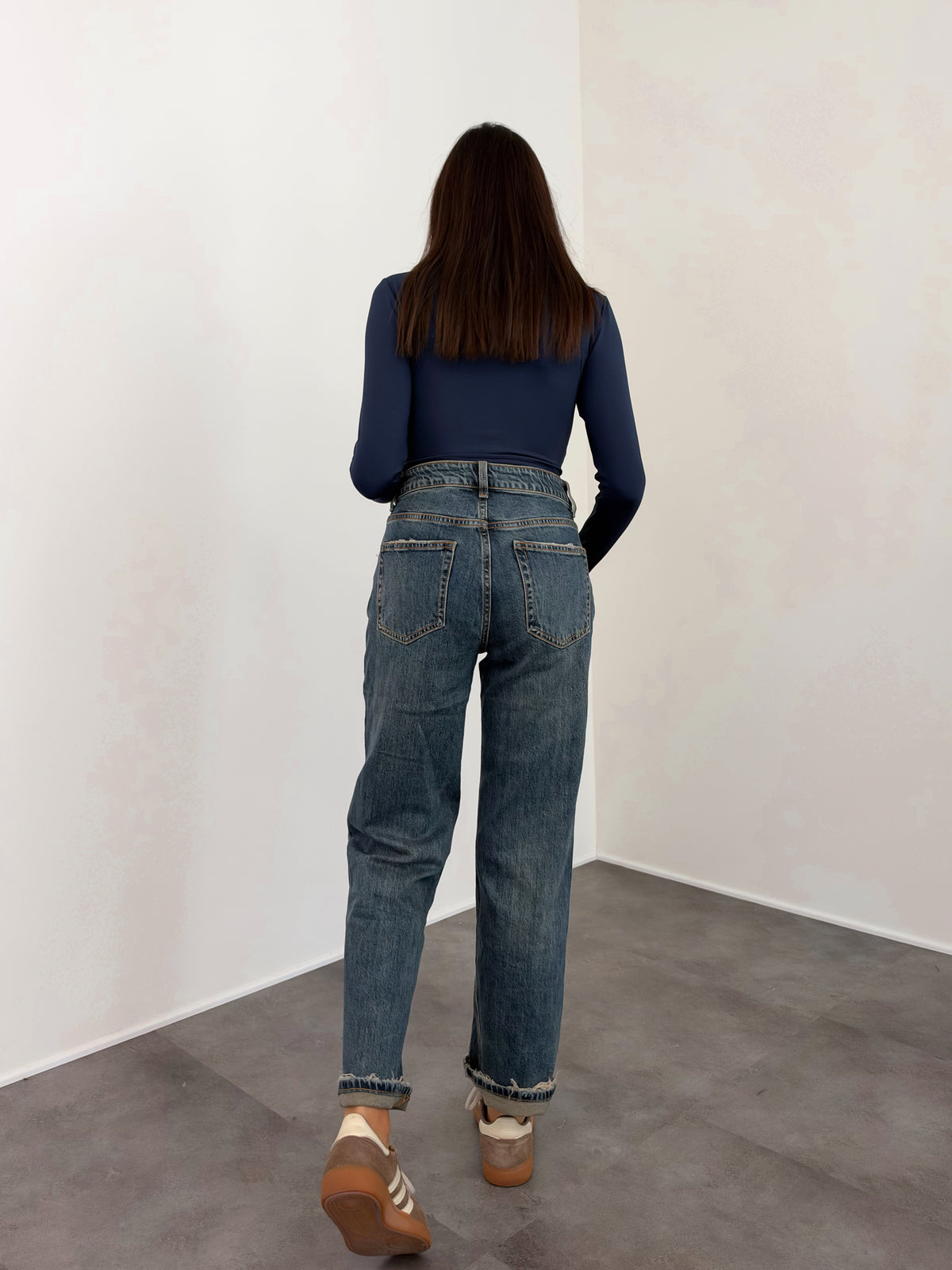Maglia Crop Simply - Blu