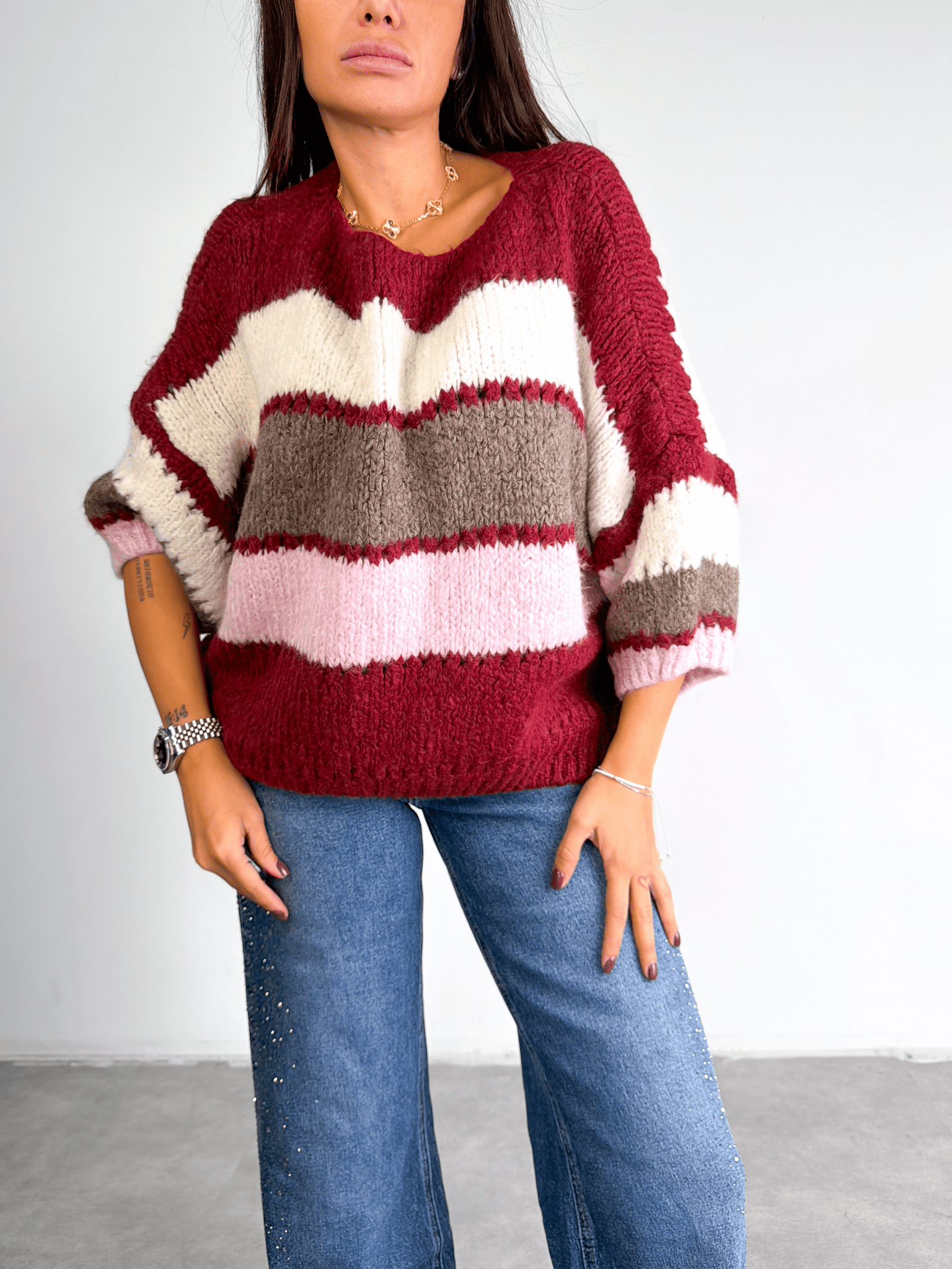 Pull Colorful - Bordeaux - SAINTH