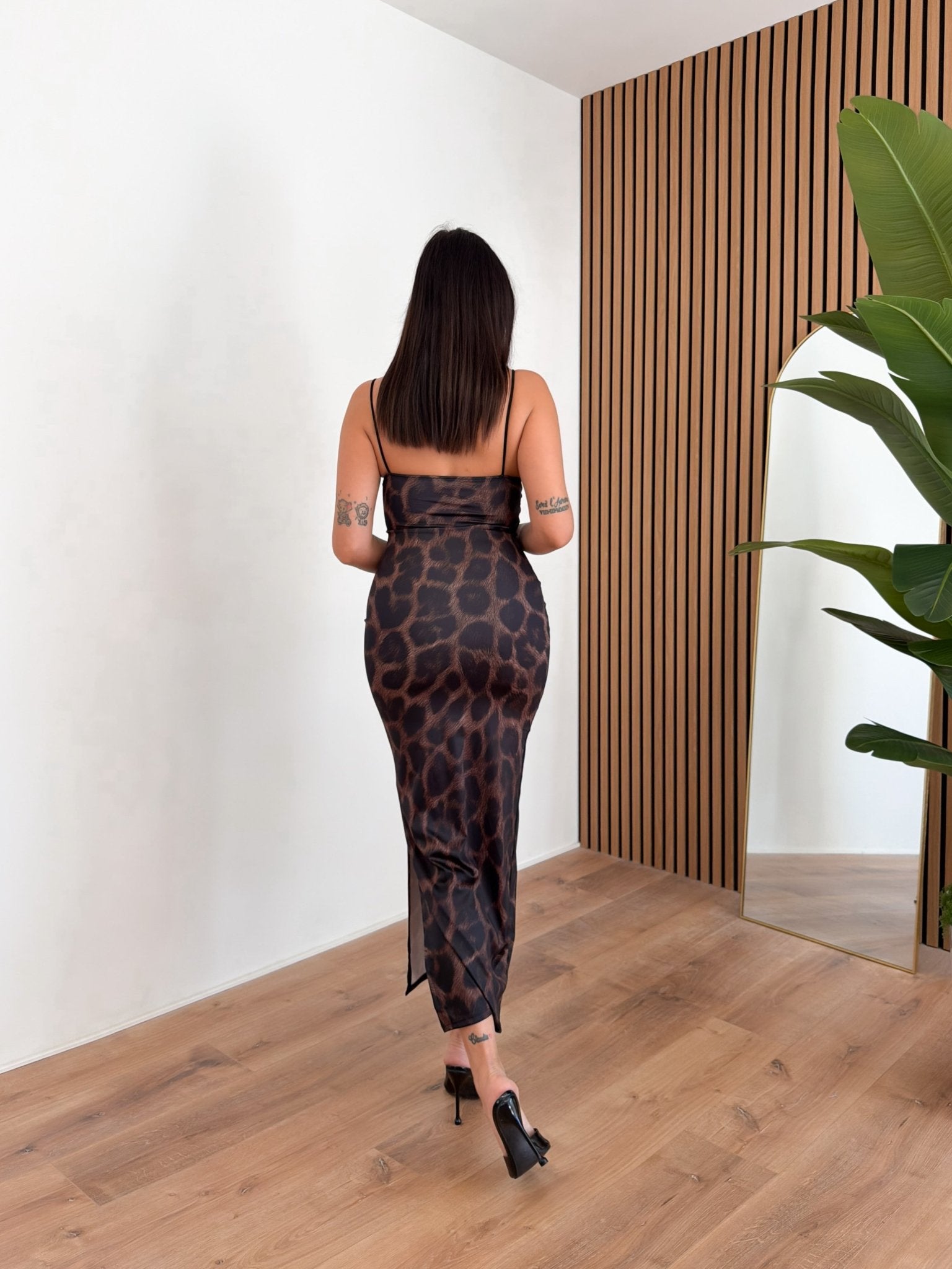 Abito Sensual - Leopardato Scuro - SAINTH
