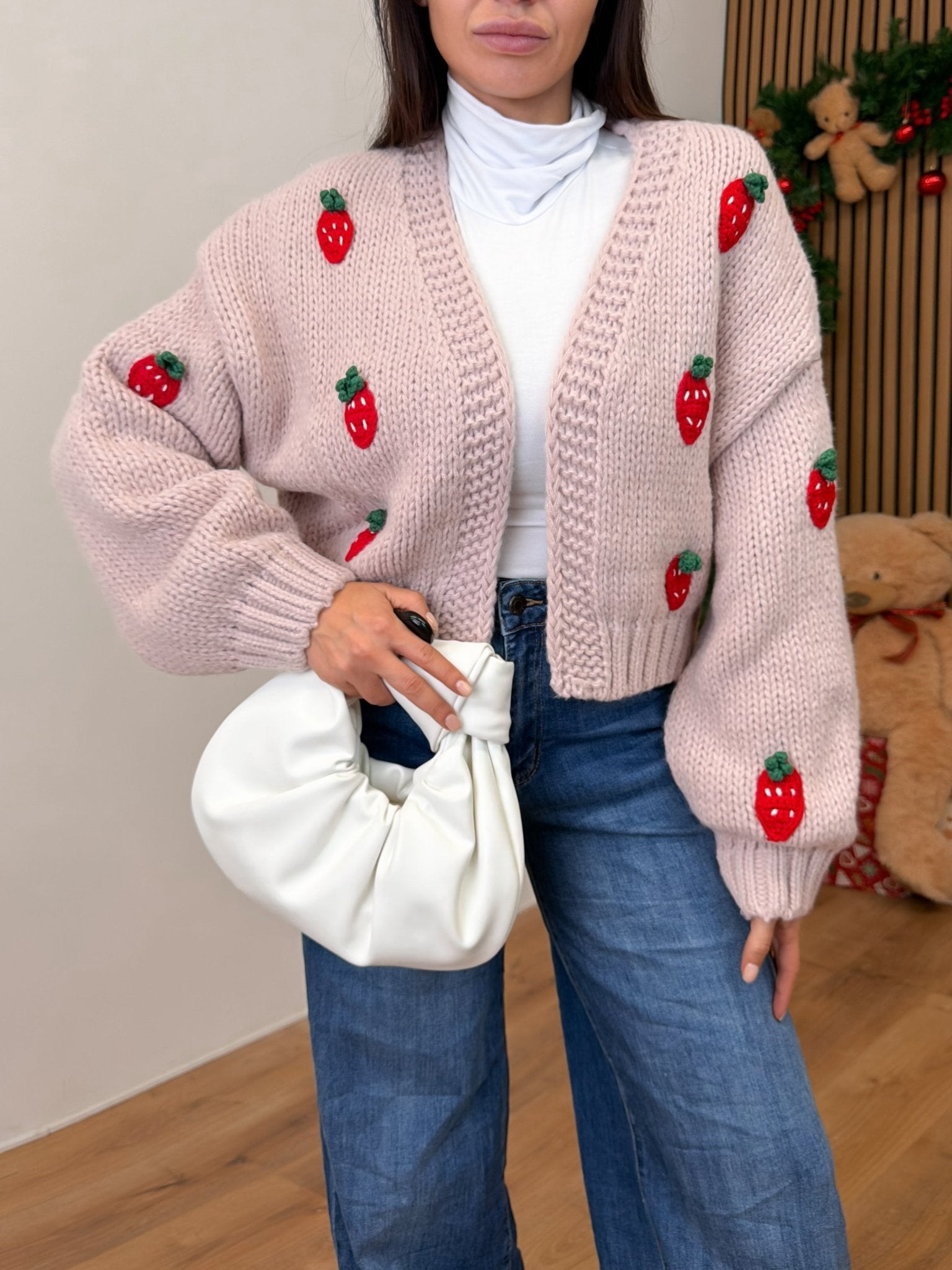 Cardigan Fragolina - Cipria - SAINTH