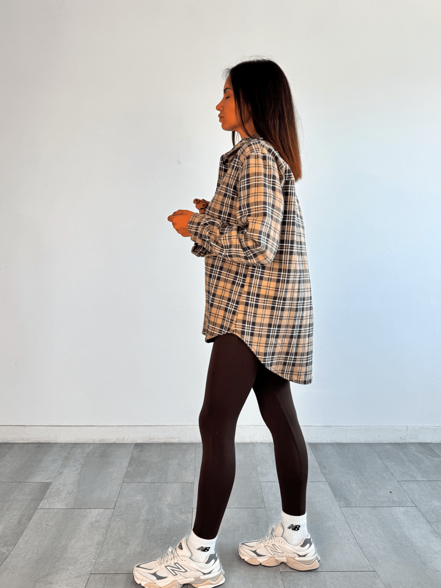 Camicia Wool - Marrone e Biscotto - SAINTH