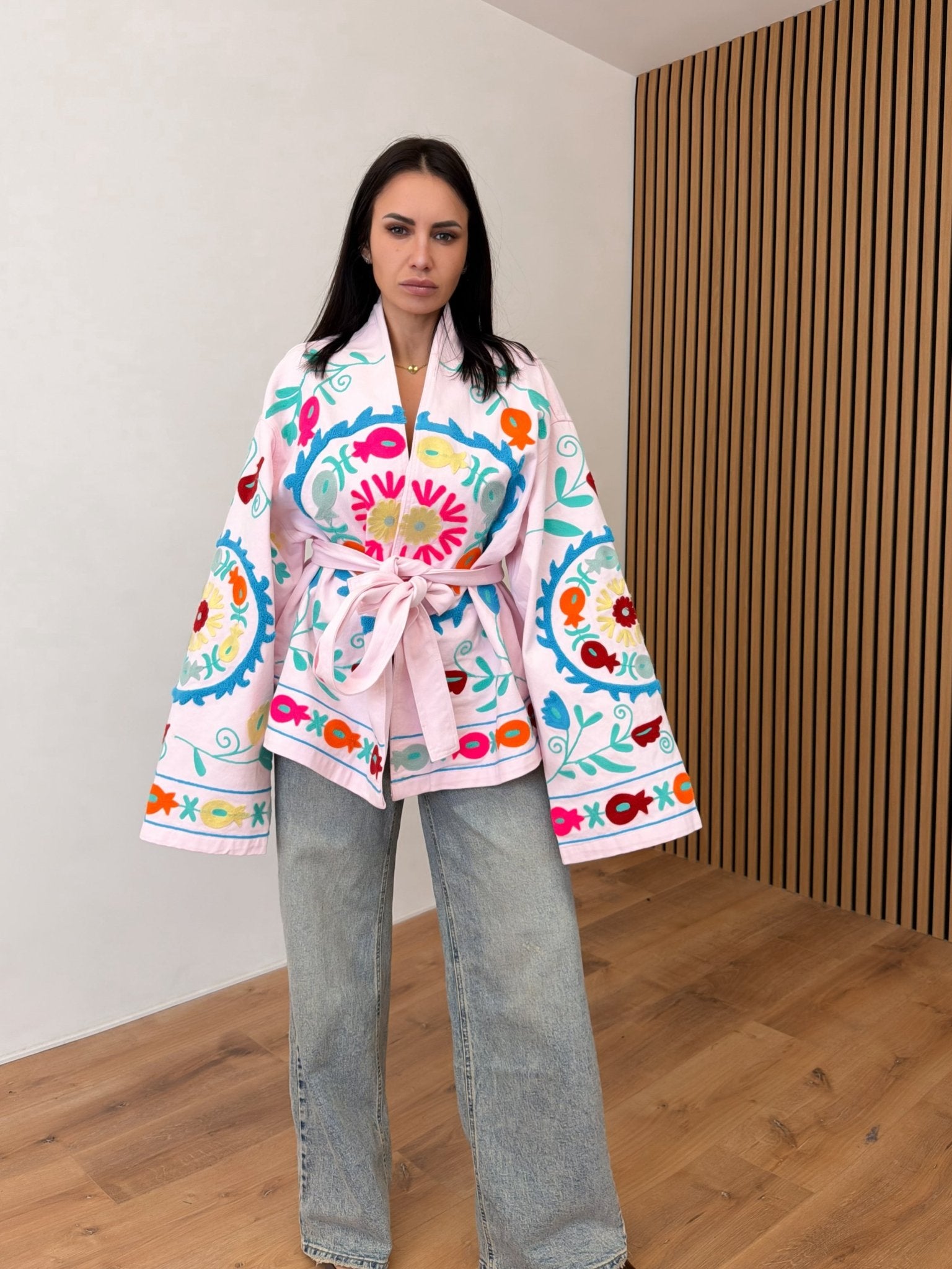 Giacca Origami - Denim Rosa - SAINTH