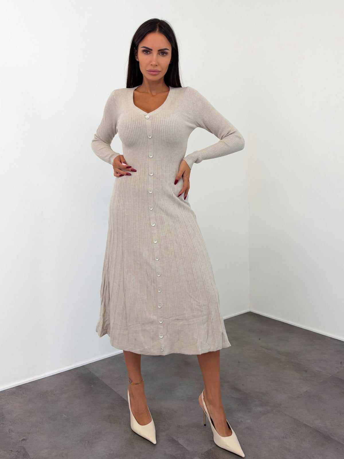 Abito Sissi - Beige - SAINTH
