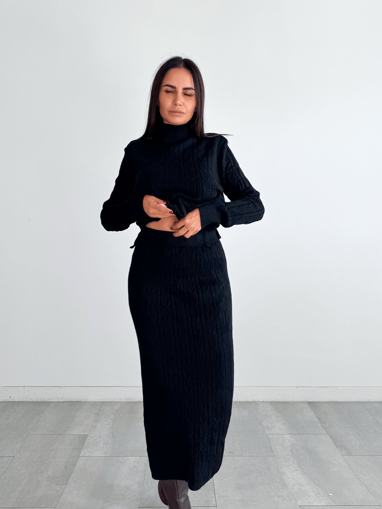 Coordinato Braided - Nero - SAINTH