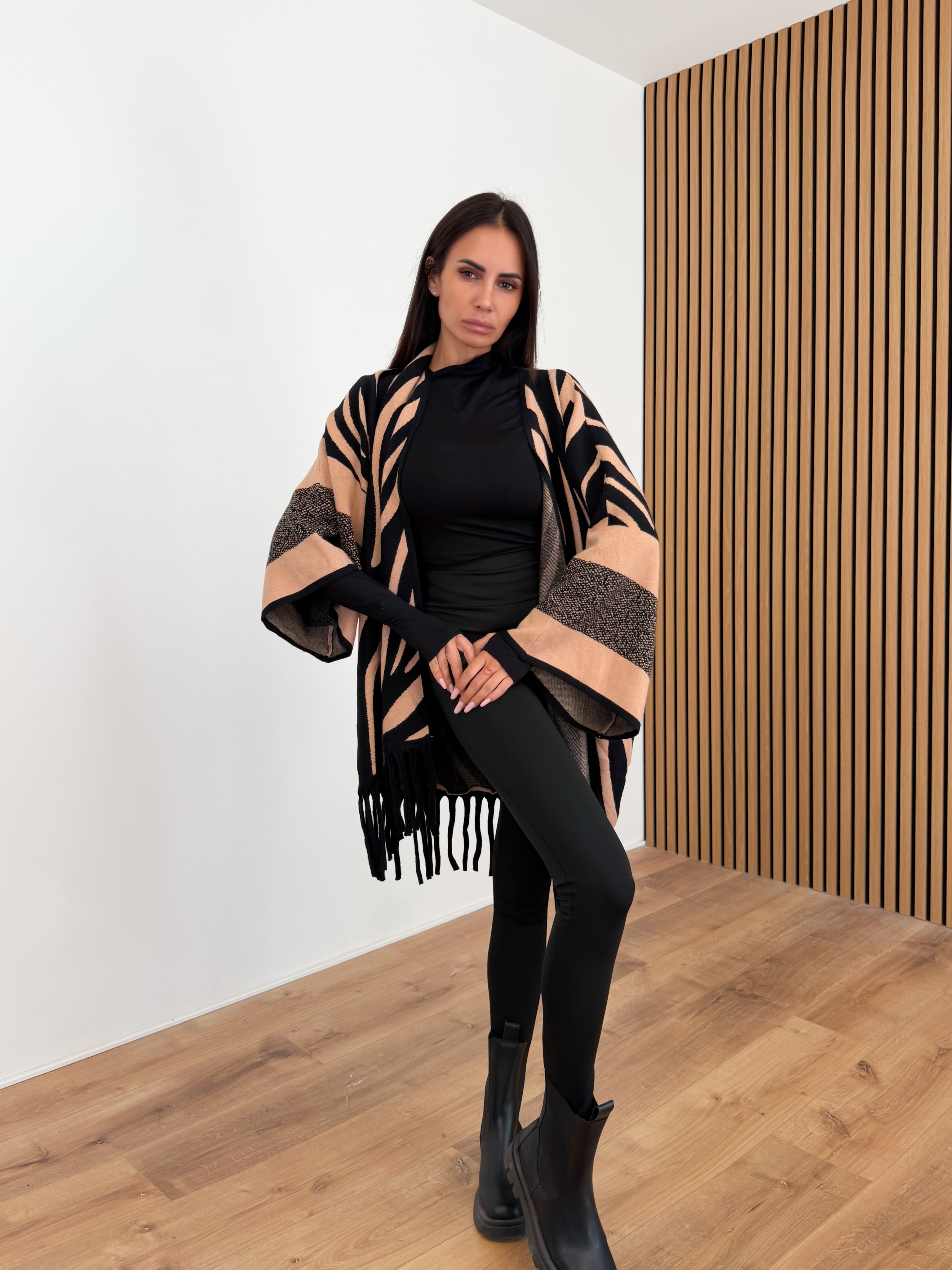 Cardigan Zebri - Camel