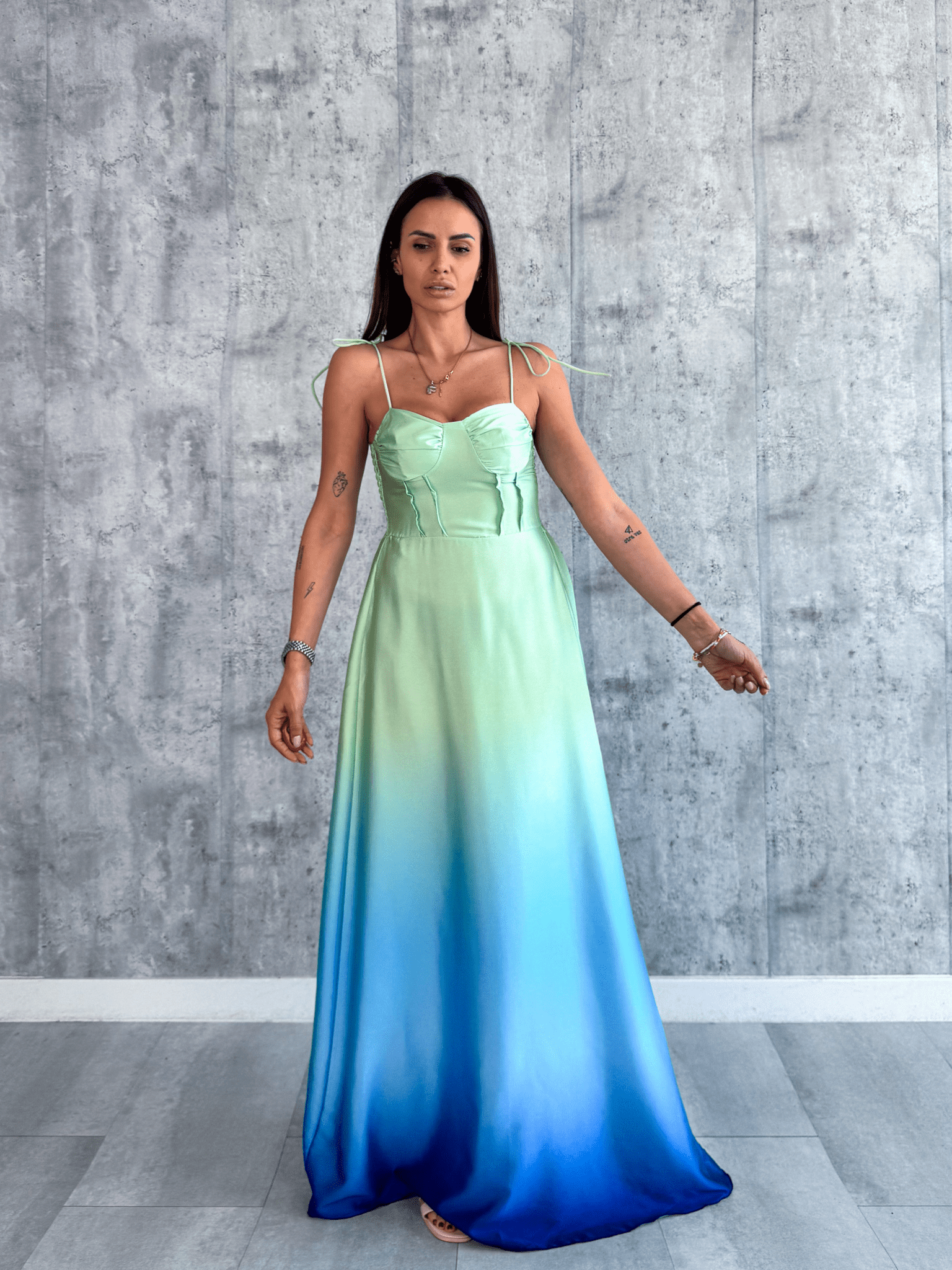 Abito Duty - Verde e Blu - SAINTH