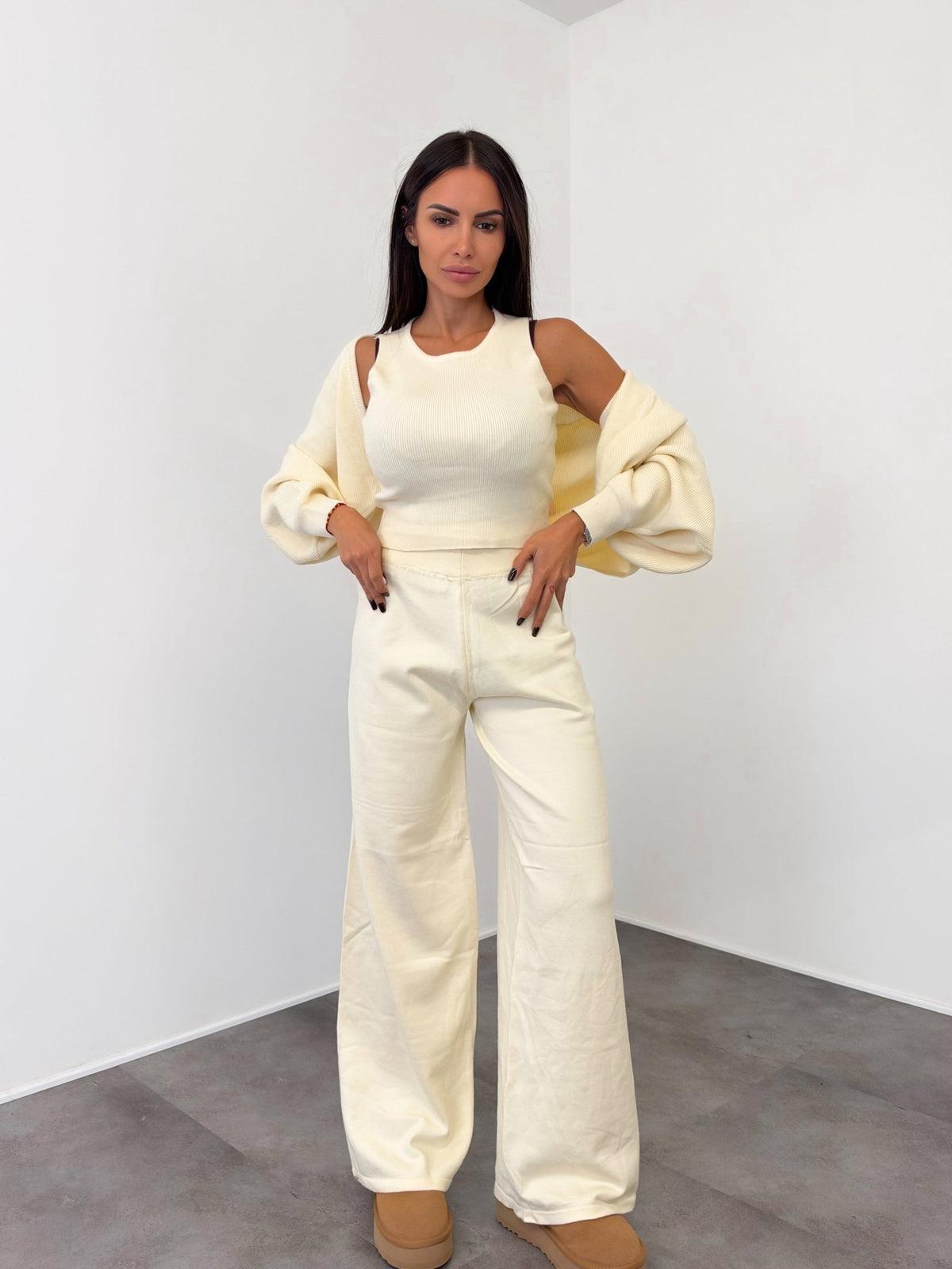 Coordinato Tris Lilà - Burro - SAINTH