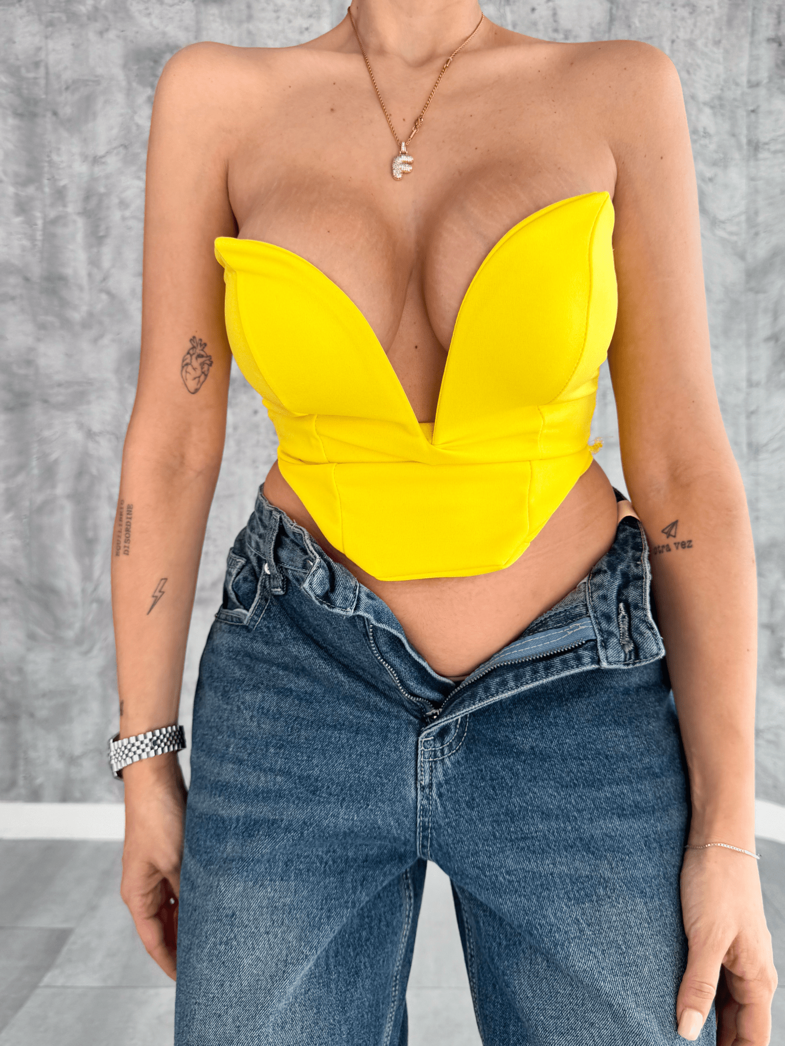 Corpetto Heart - Giallo - SAINTH