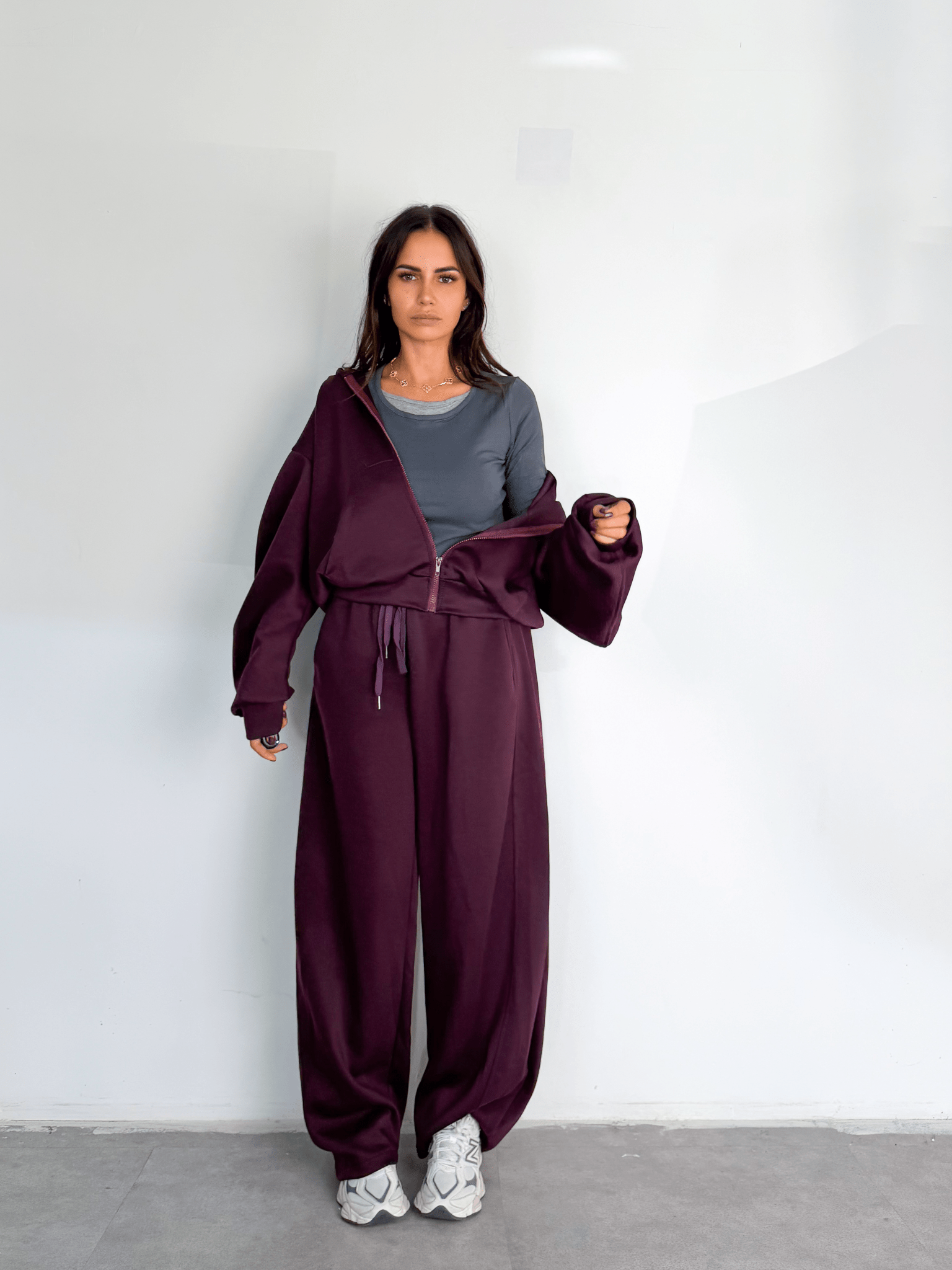 Felpa Wide Arm - Vinaccia - SAINTH