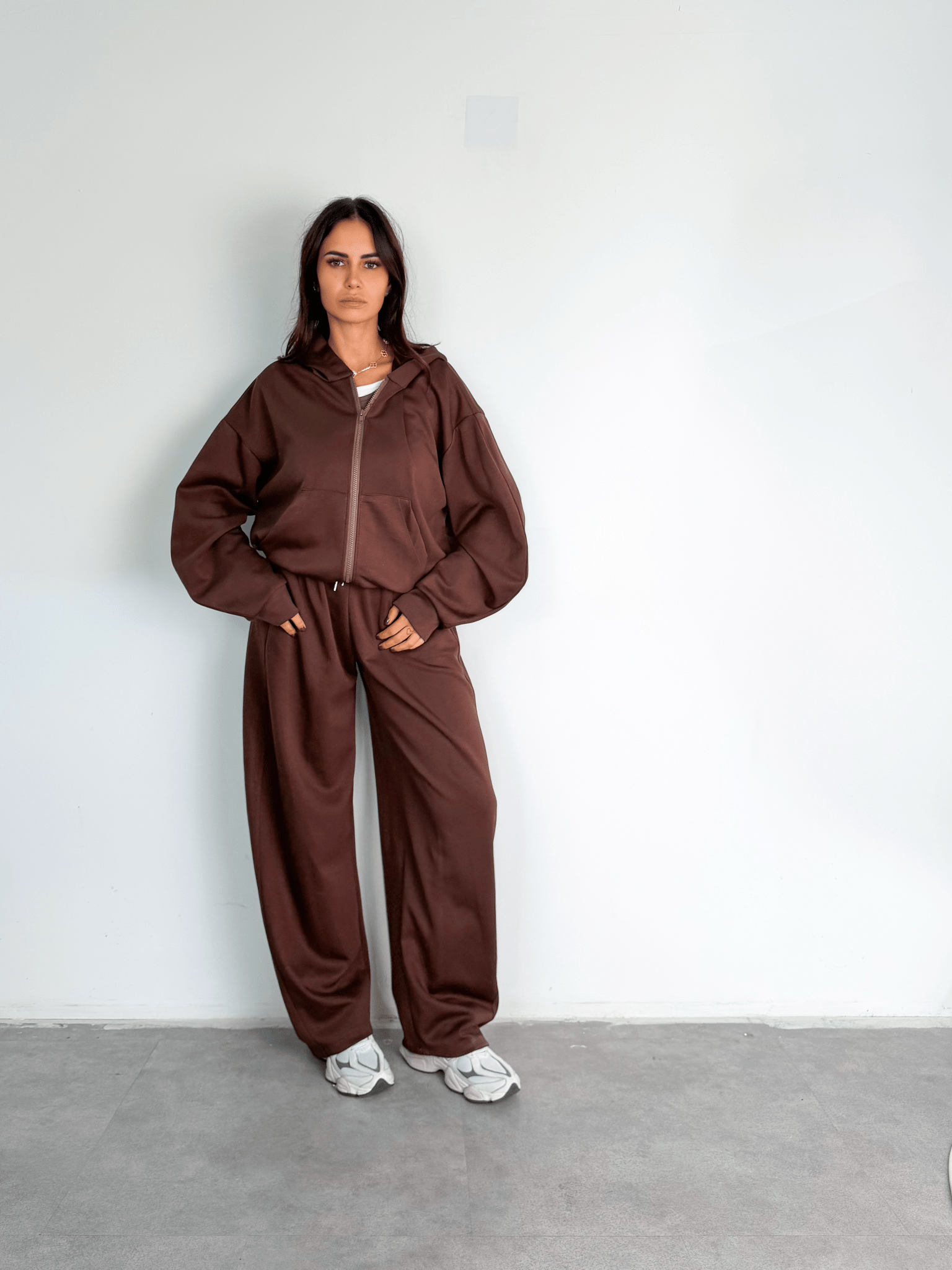 Felpa Wide Arm - Marrone - SAINTH