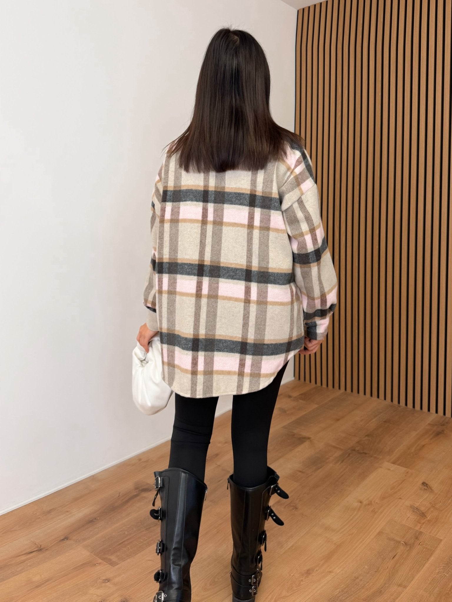 Camicia Quadrettoni - Beige e Rosa - SAINTH