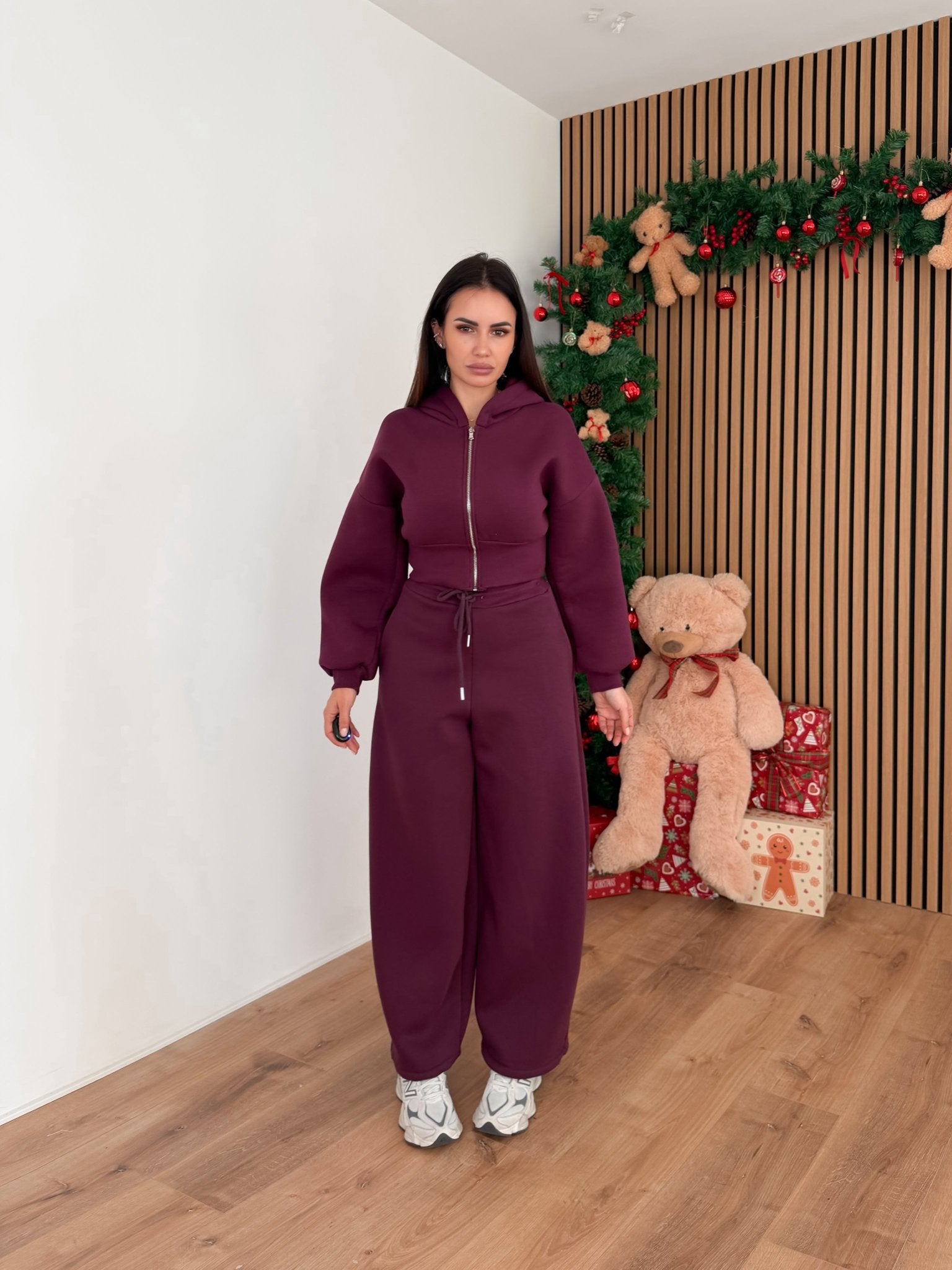 Felpa Zip Foxy - Bordeaux - SAINTH