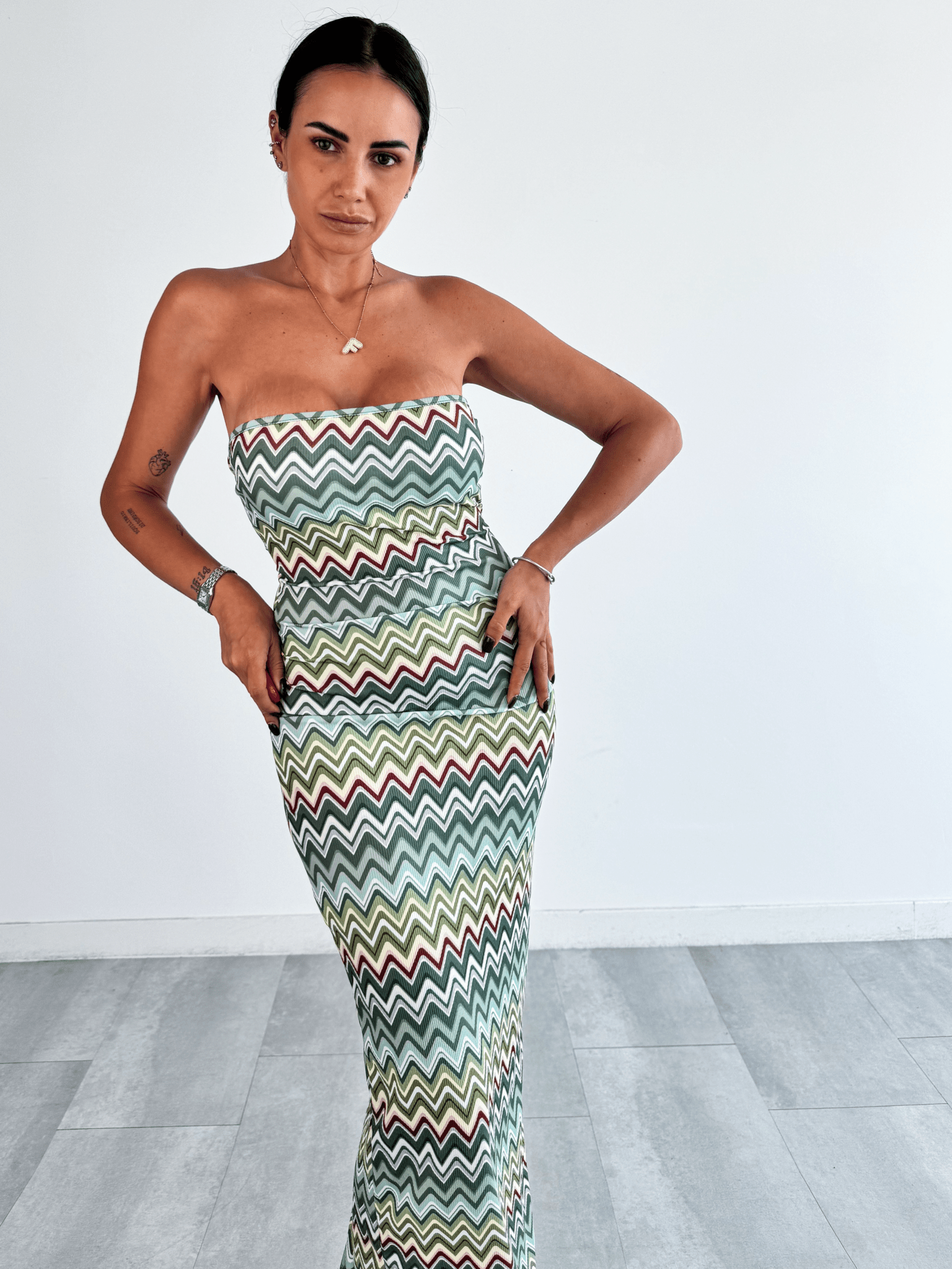 Abito Baroncella - Army Green - SAINTH