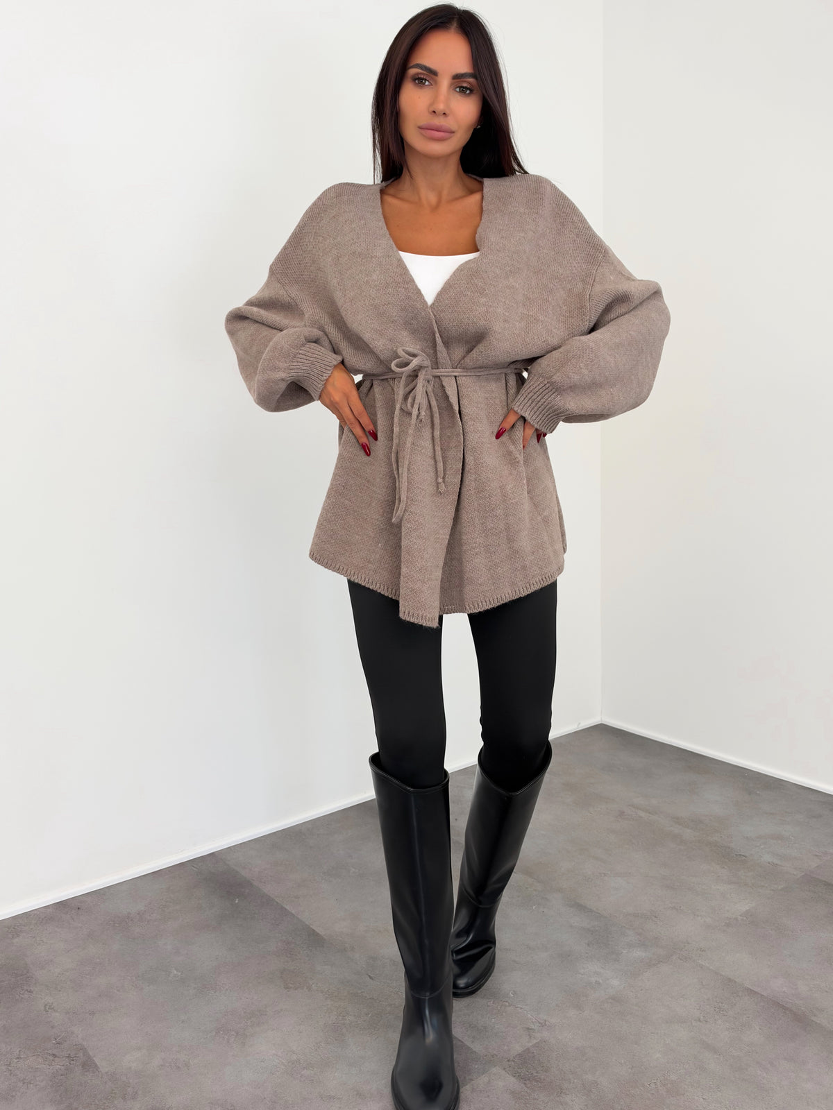 Cardigan Lovely - Tortora
