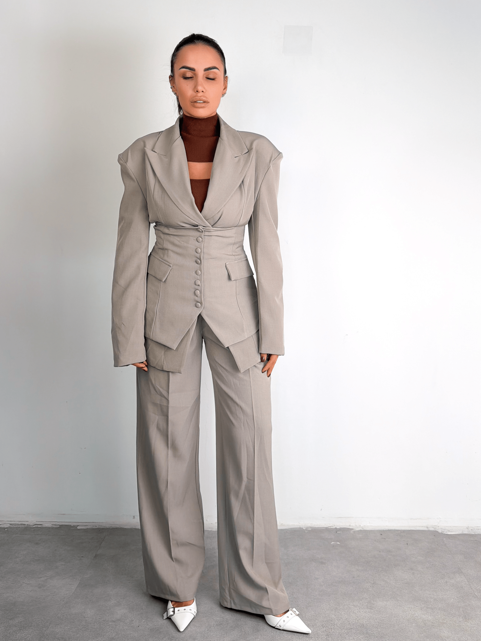 Coordinato Tris Corset - Beige - SAINTH