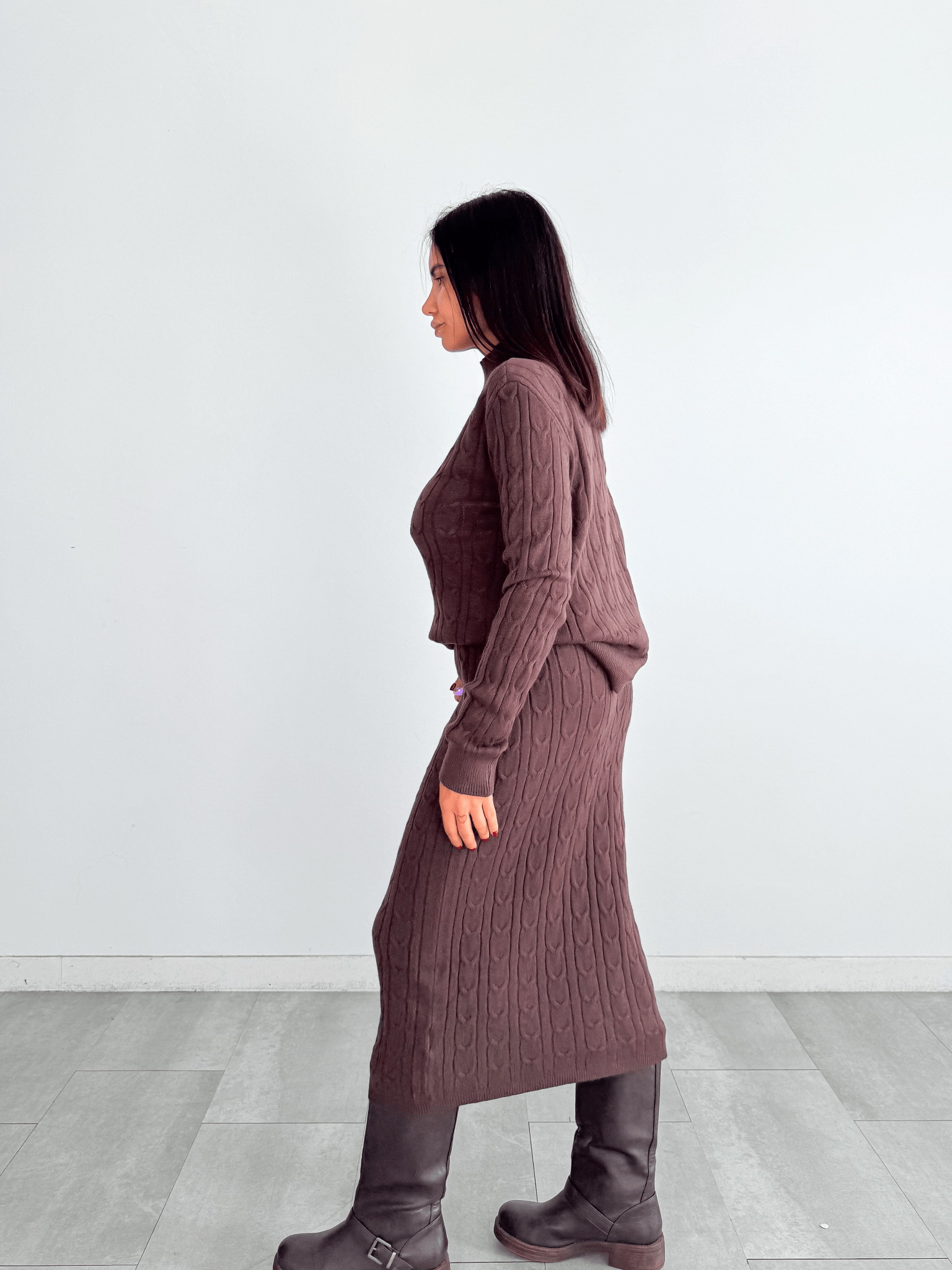 Coordinato Braided - Marrone - SAINTH