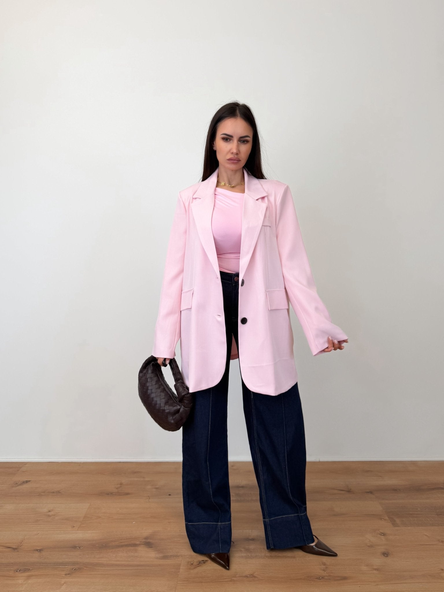 Blazer Simply Over - Rosa - SAINTH