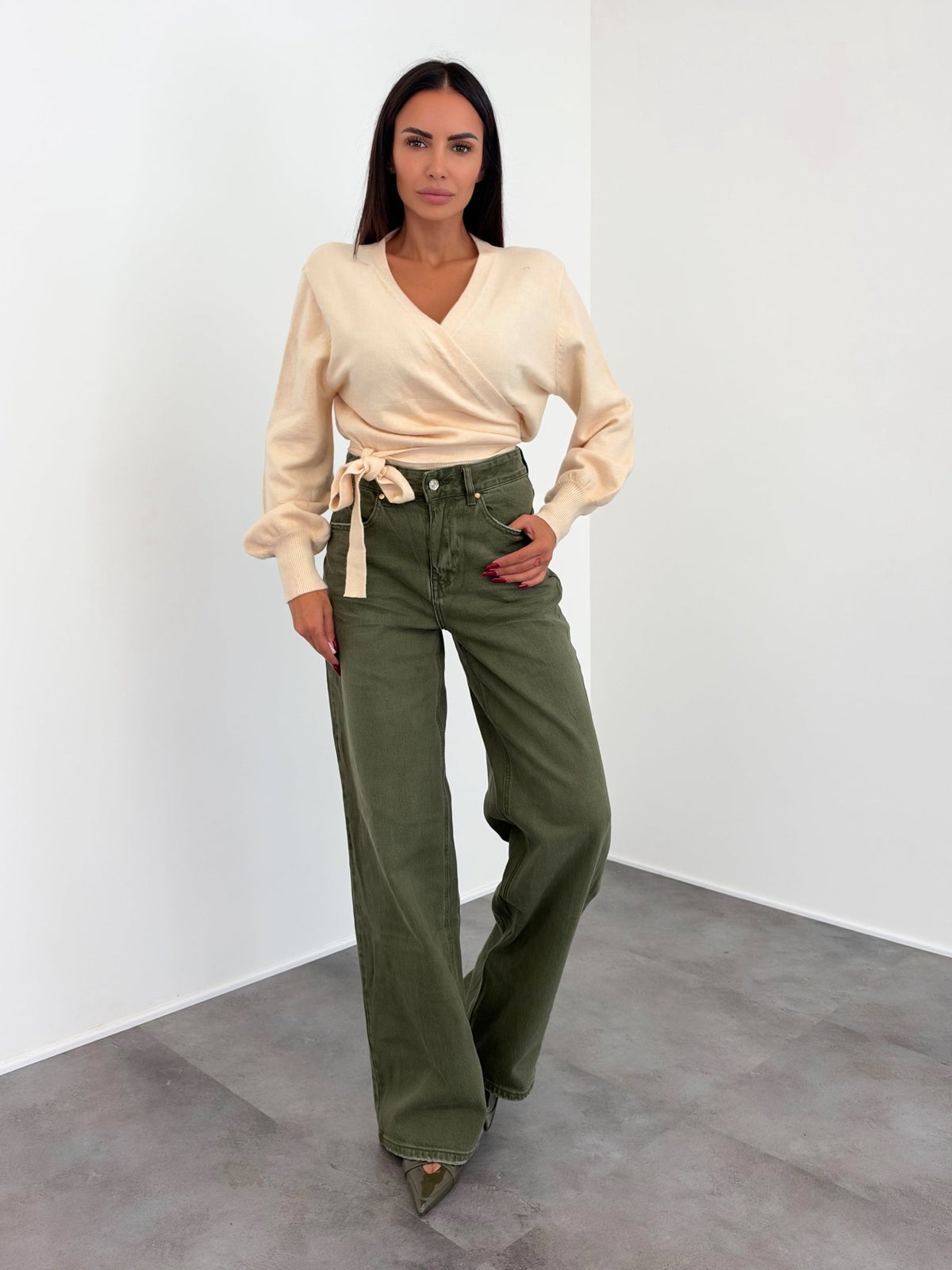 Jeans H5800-8 - Army Green - SAINTH