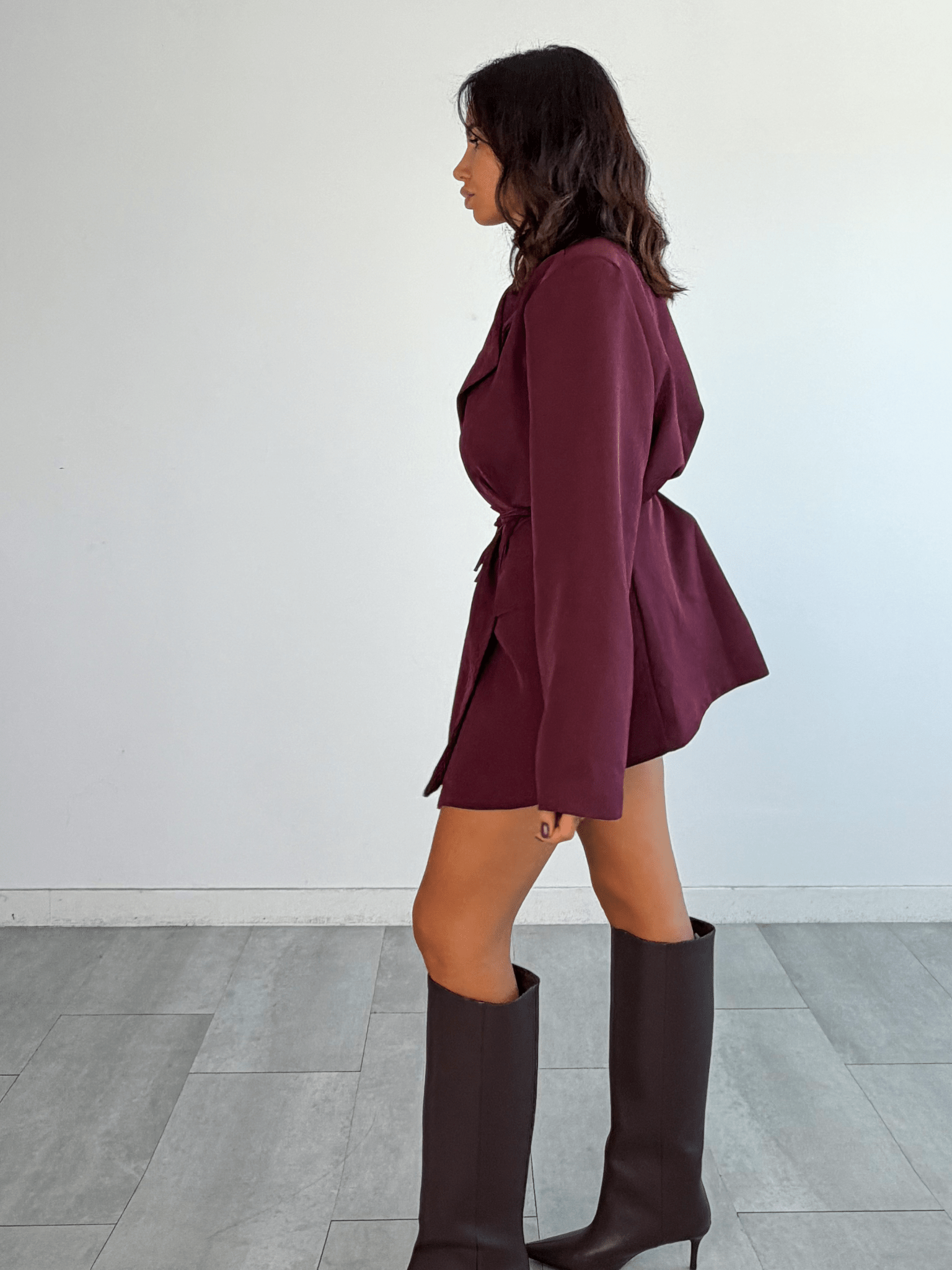 Abito Blazer Chic - Bordeaux - SAINTH
