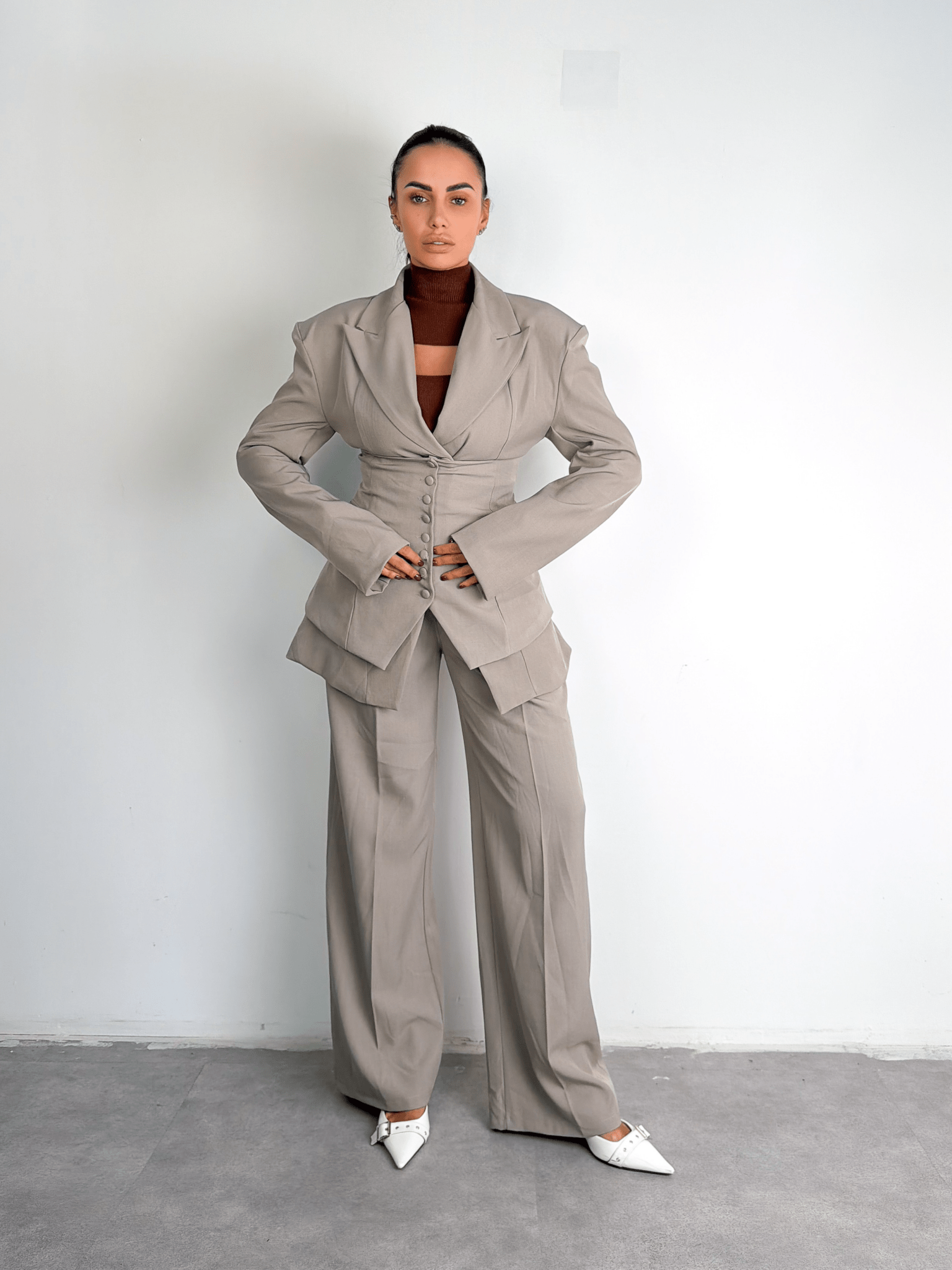 Coordinato Tris Corset - Beige - SAINTH