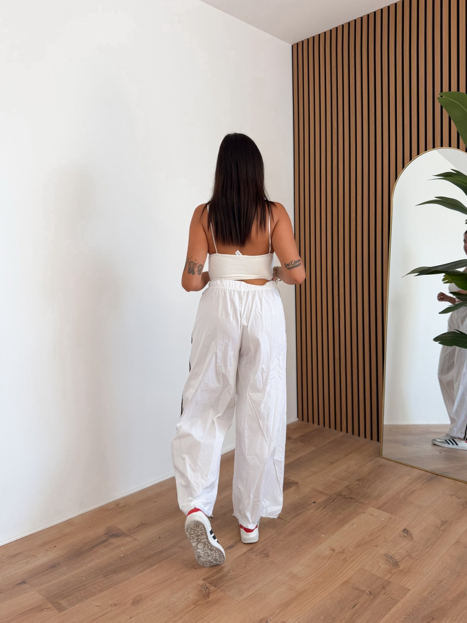 Pantalone Parachute - Bianco - SAINTH