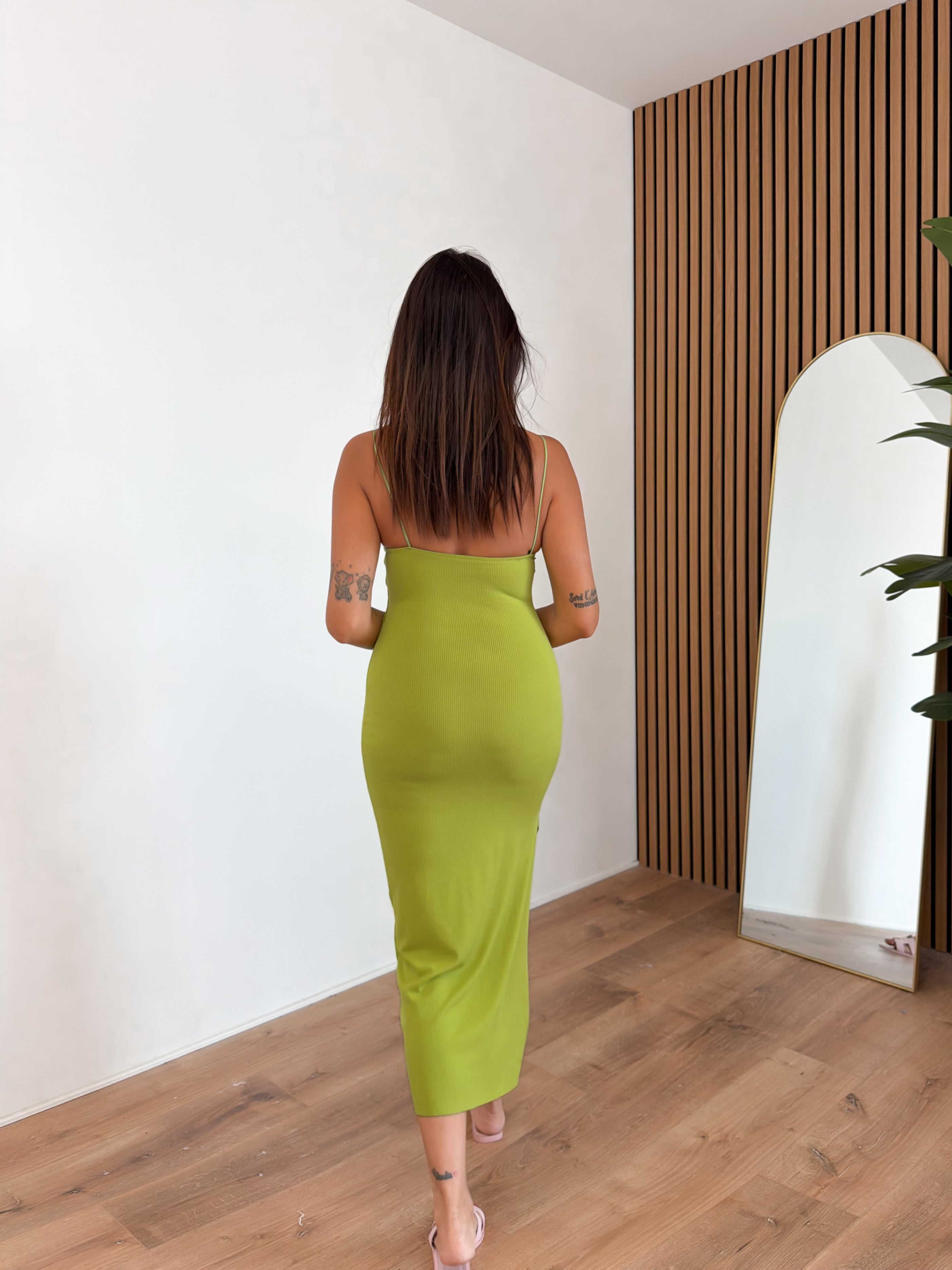Abito Basic Costine - Lime