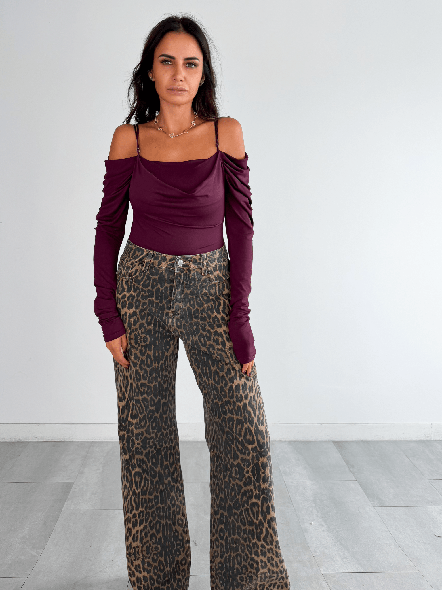 Jeans Leopard - Marrone - SAINTH