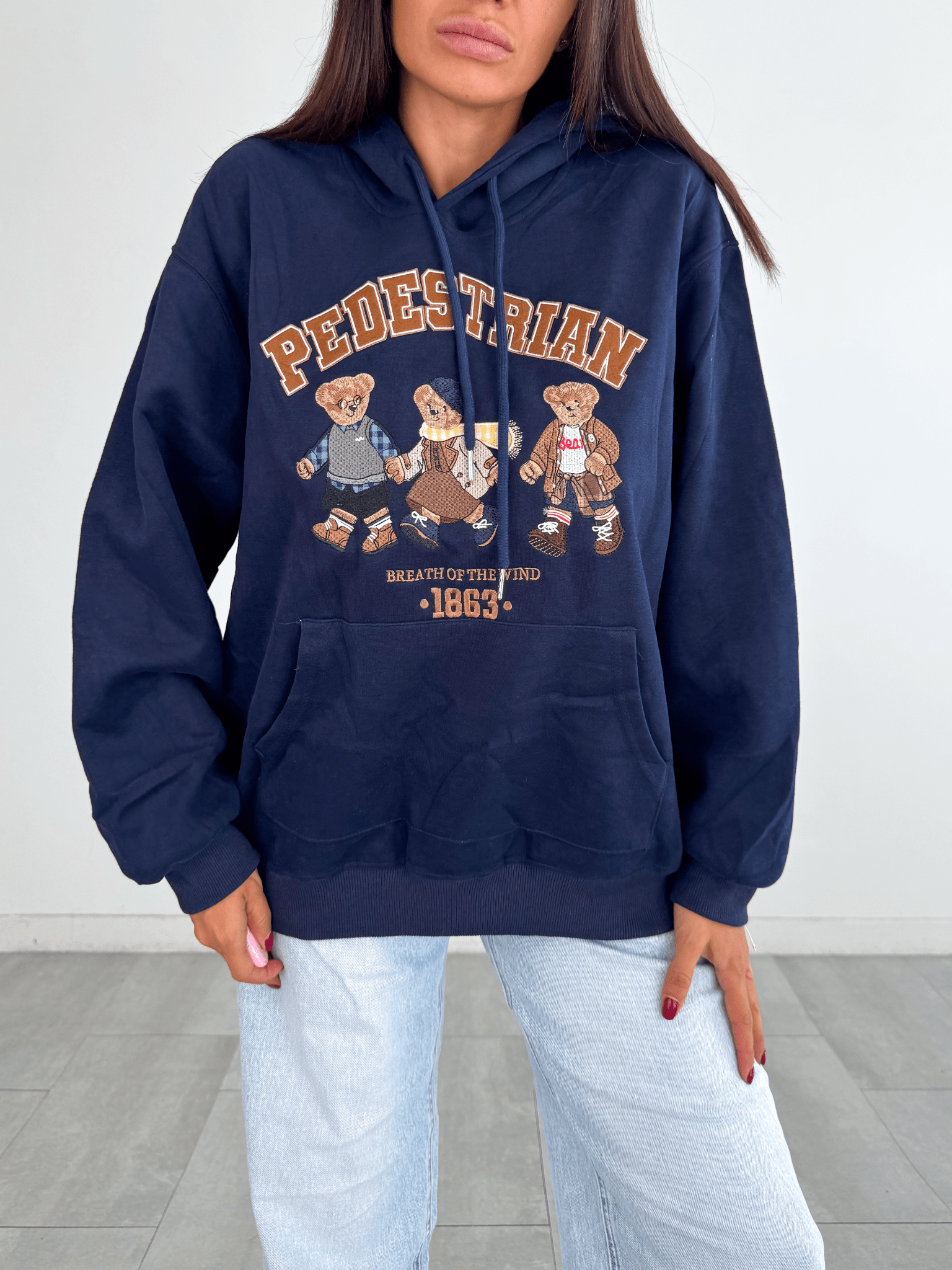 Felpa Teddy - Blu - SAINTH