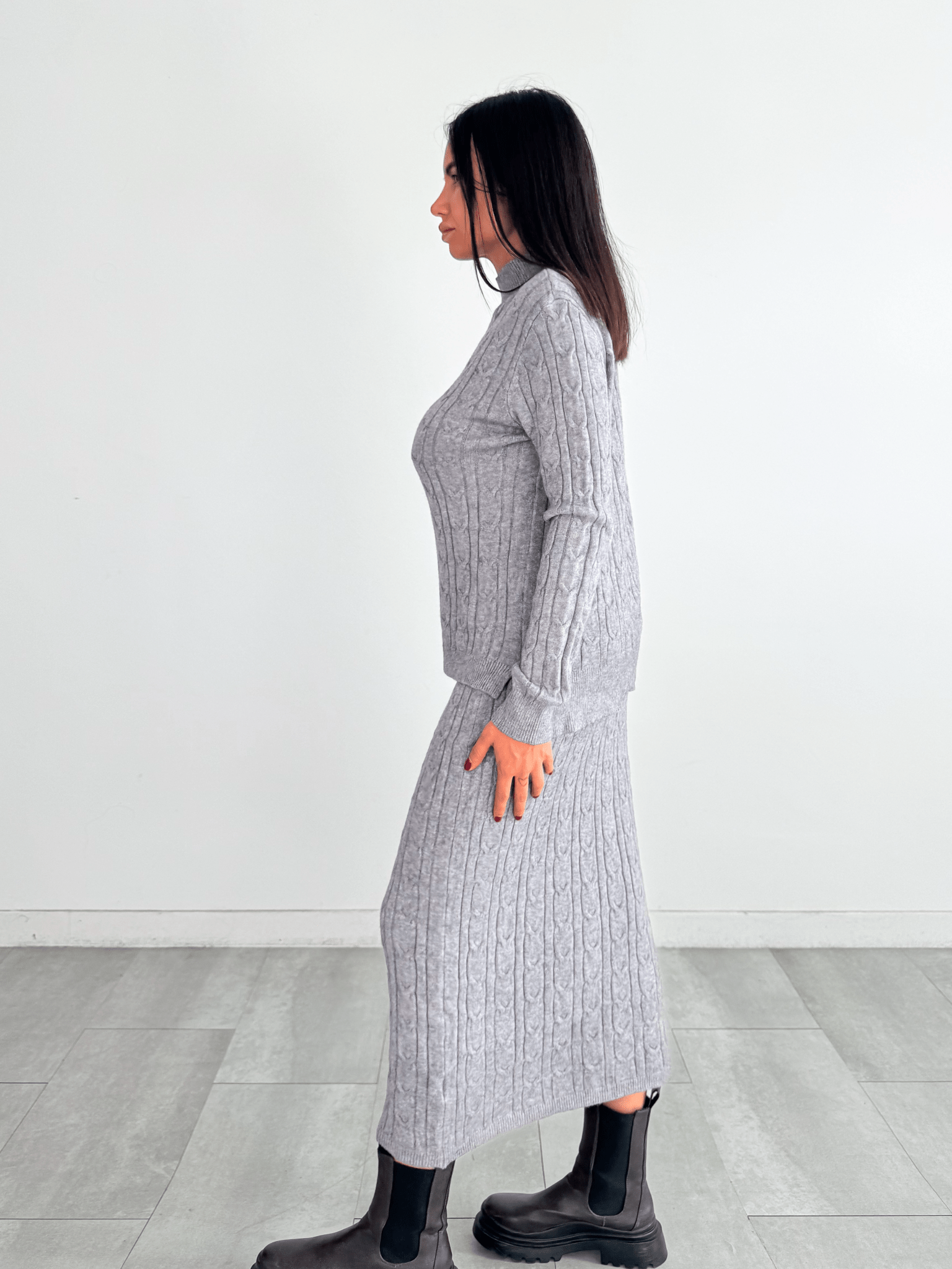 Coordinato Braided - Grigio - SAINTH