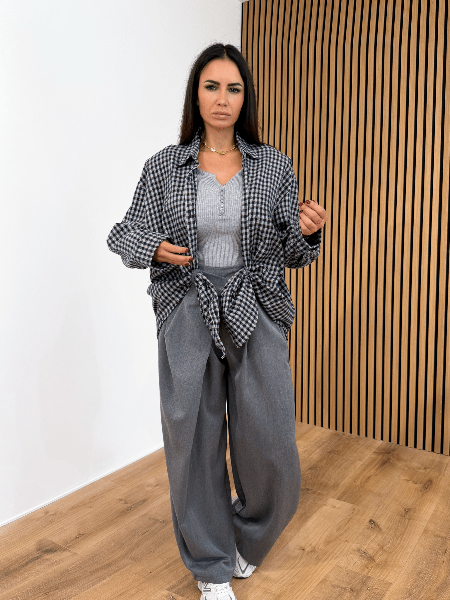 Camicia Square Spallona - Blu - SAINTH