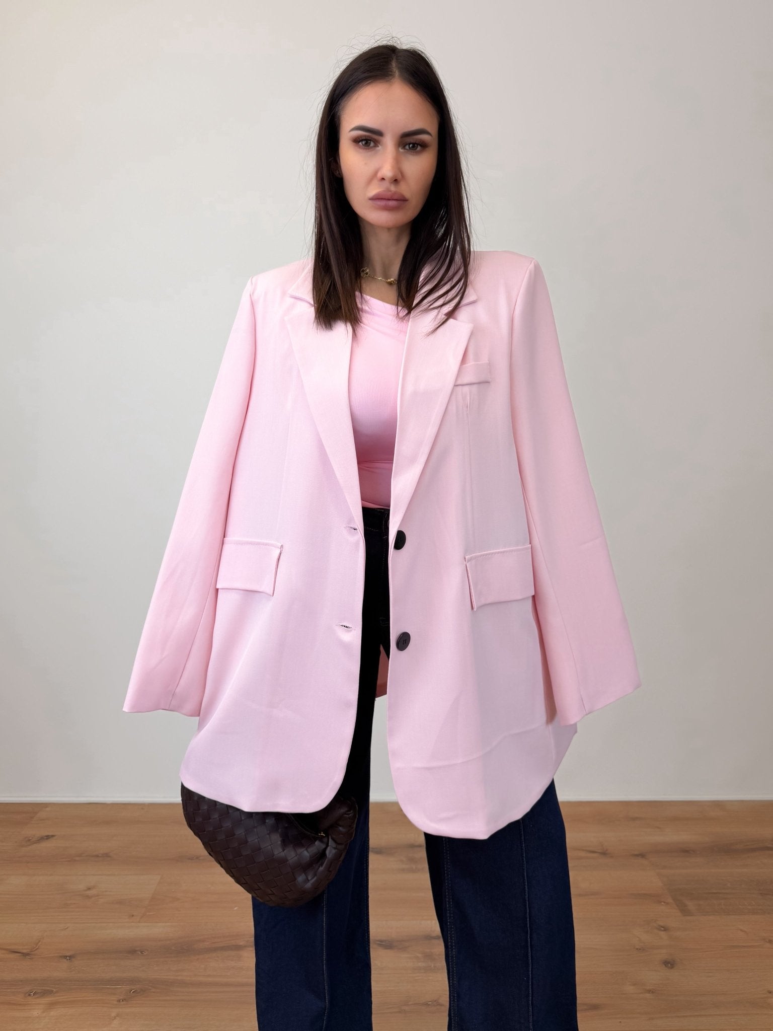 Blazer Simply Over - Rosa - SAINTH