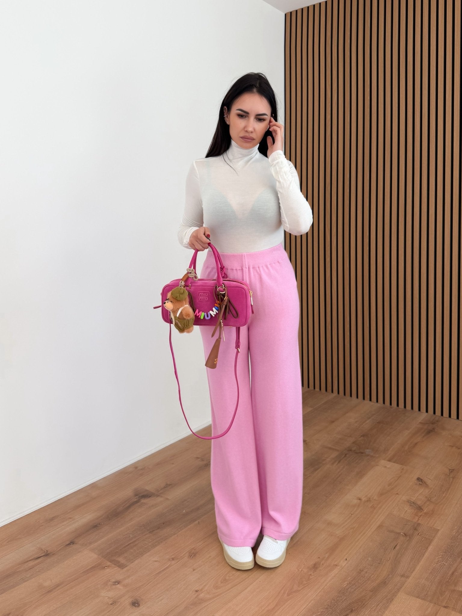 Pantalone In Maglia - Rosa - SAINTH