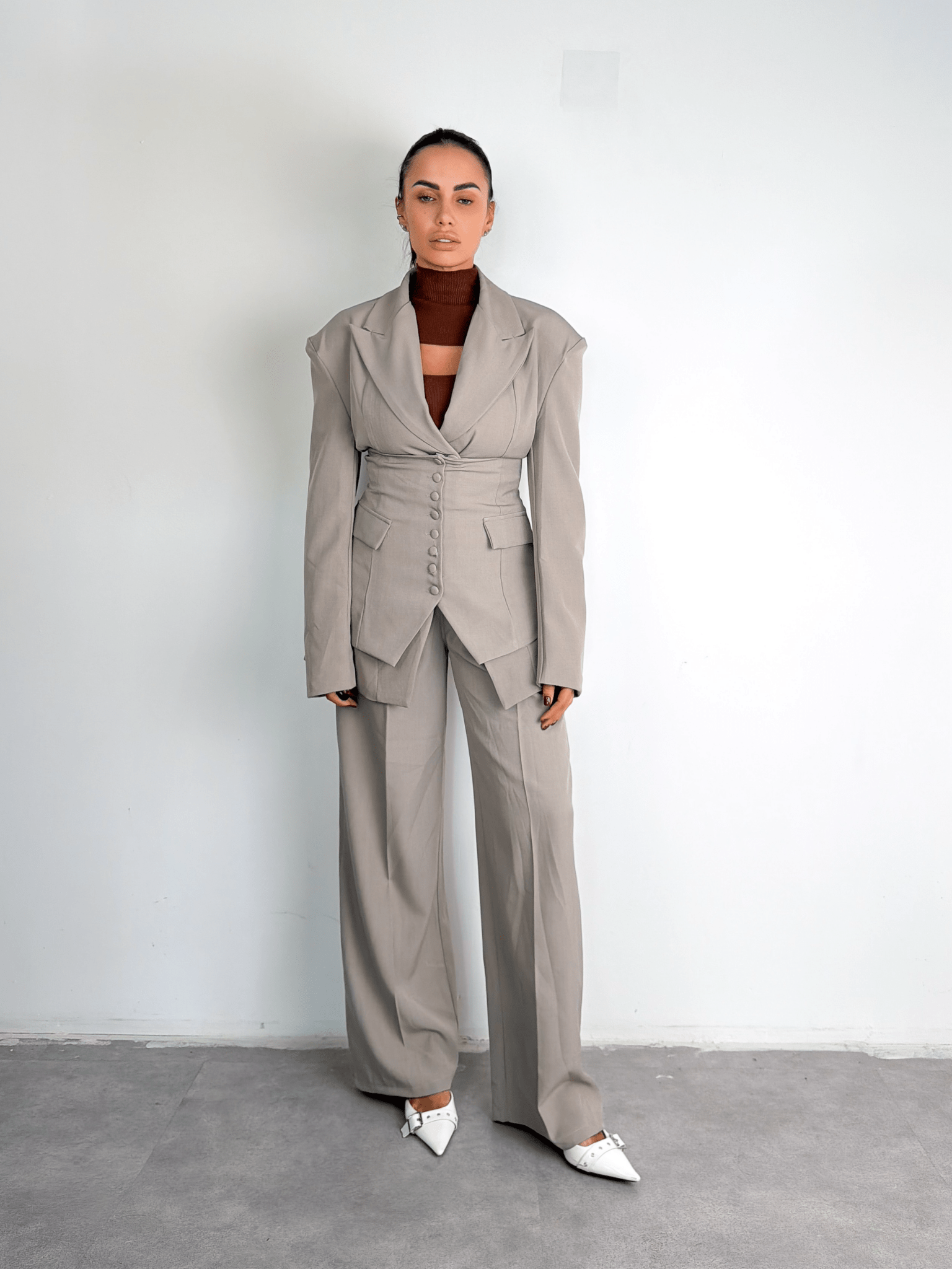 Coordinato Tris Corset - Beige - SAINTH