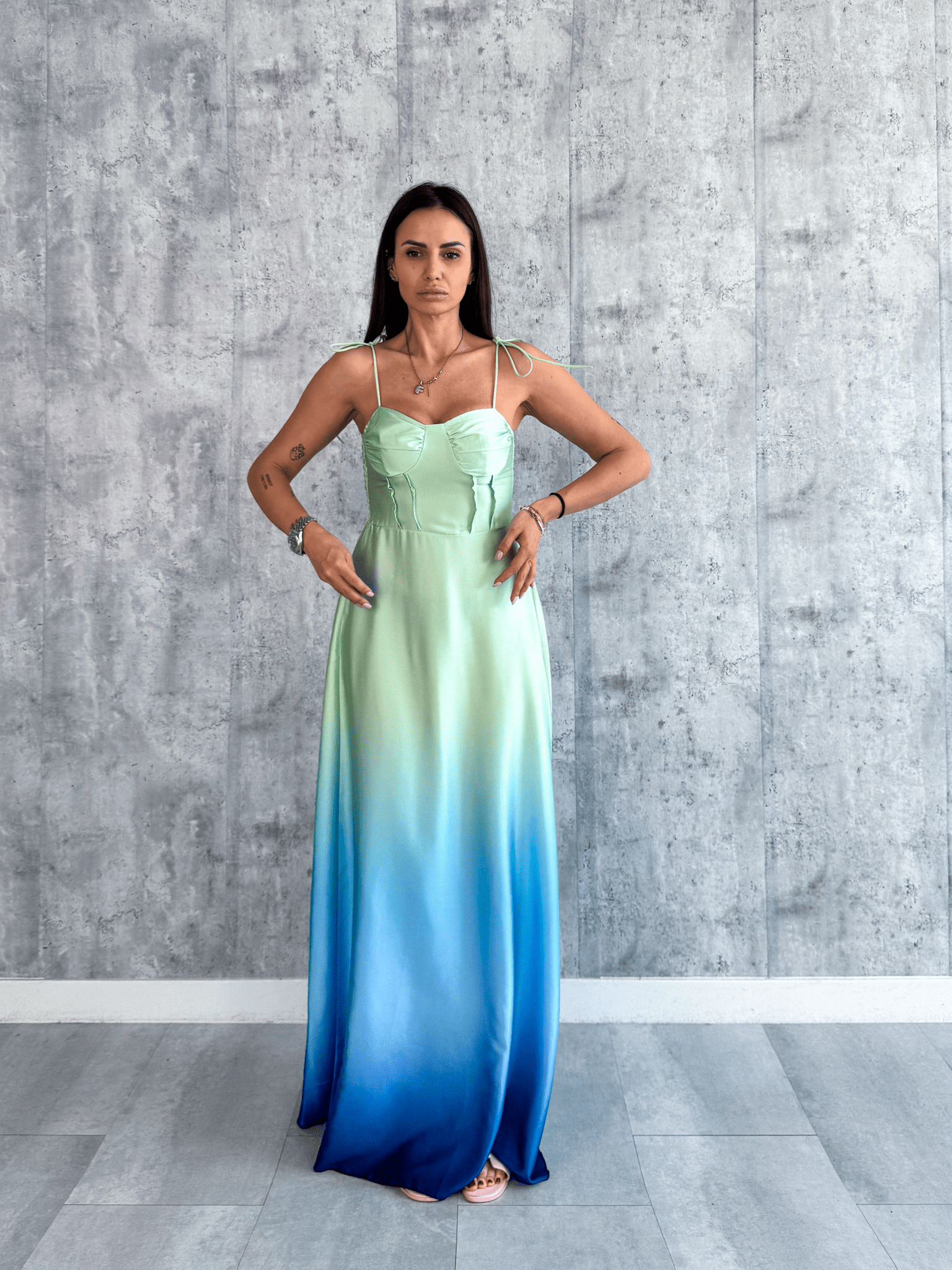 Abito Duty - Verde e Blu - SAINTH