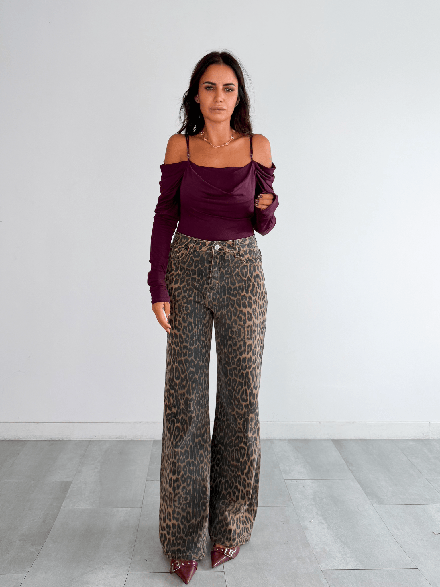 Jeans Leopard - Marrone - SAINTH