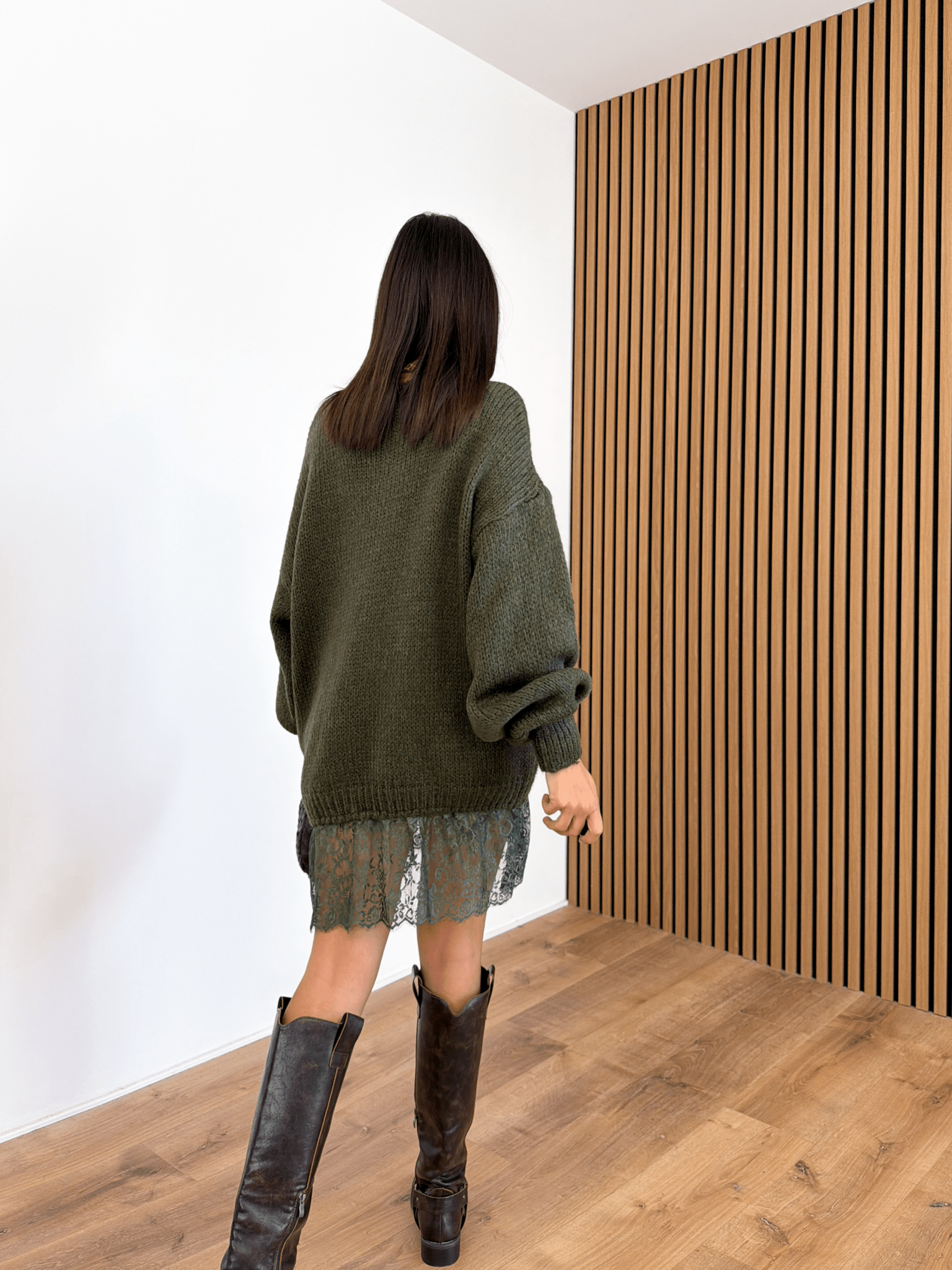 Abito Pull Pizzo - Army Green - SAINTH